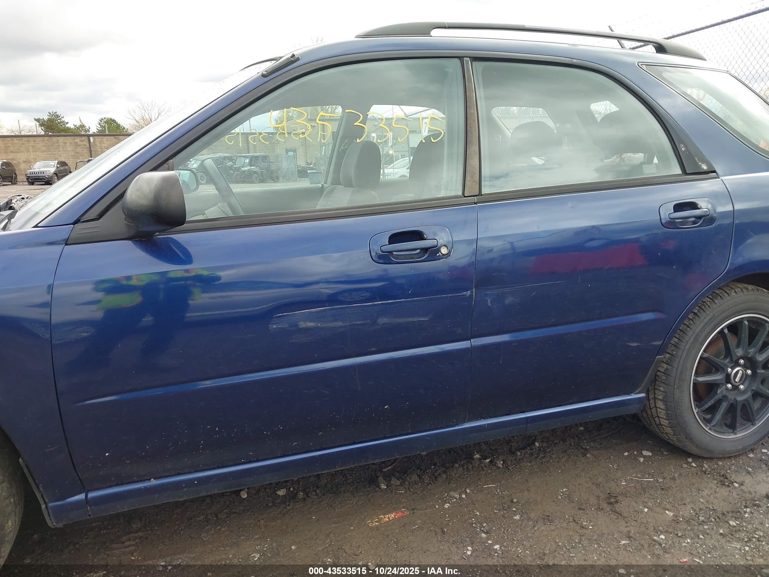 2003 Subaru Impreza 2.5ts Blue vin: JF1GG655X3H806330