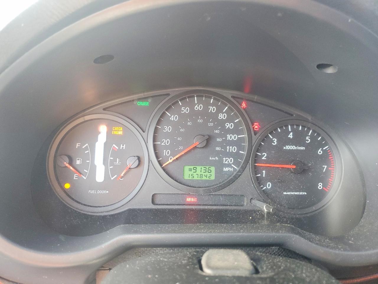 2005 Subaru Impreza Rs Silver vin: JF1GG67555H806025