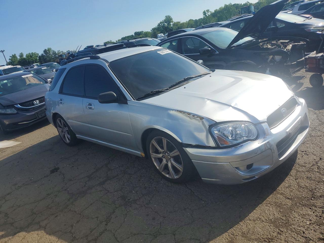 2005 Subaru Impreza Rs Silver vin: JF1GG67555H806025