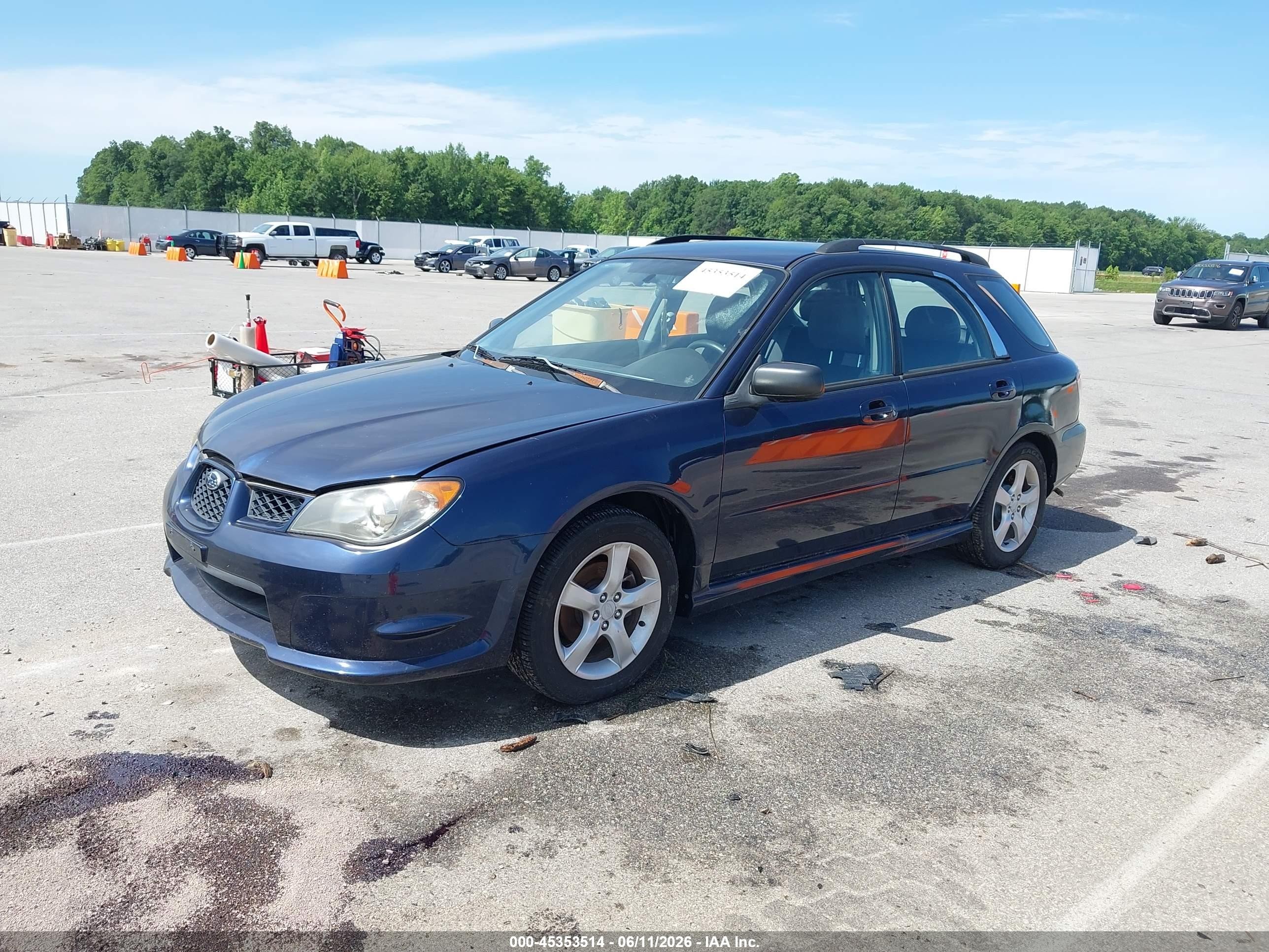2006 Subaru Impreza 2.5i Blue vin: JF1GG67616H811605