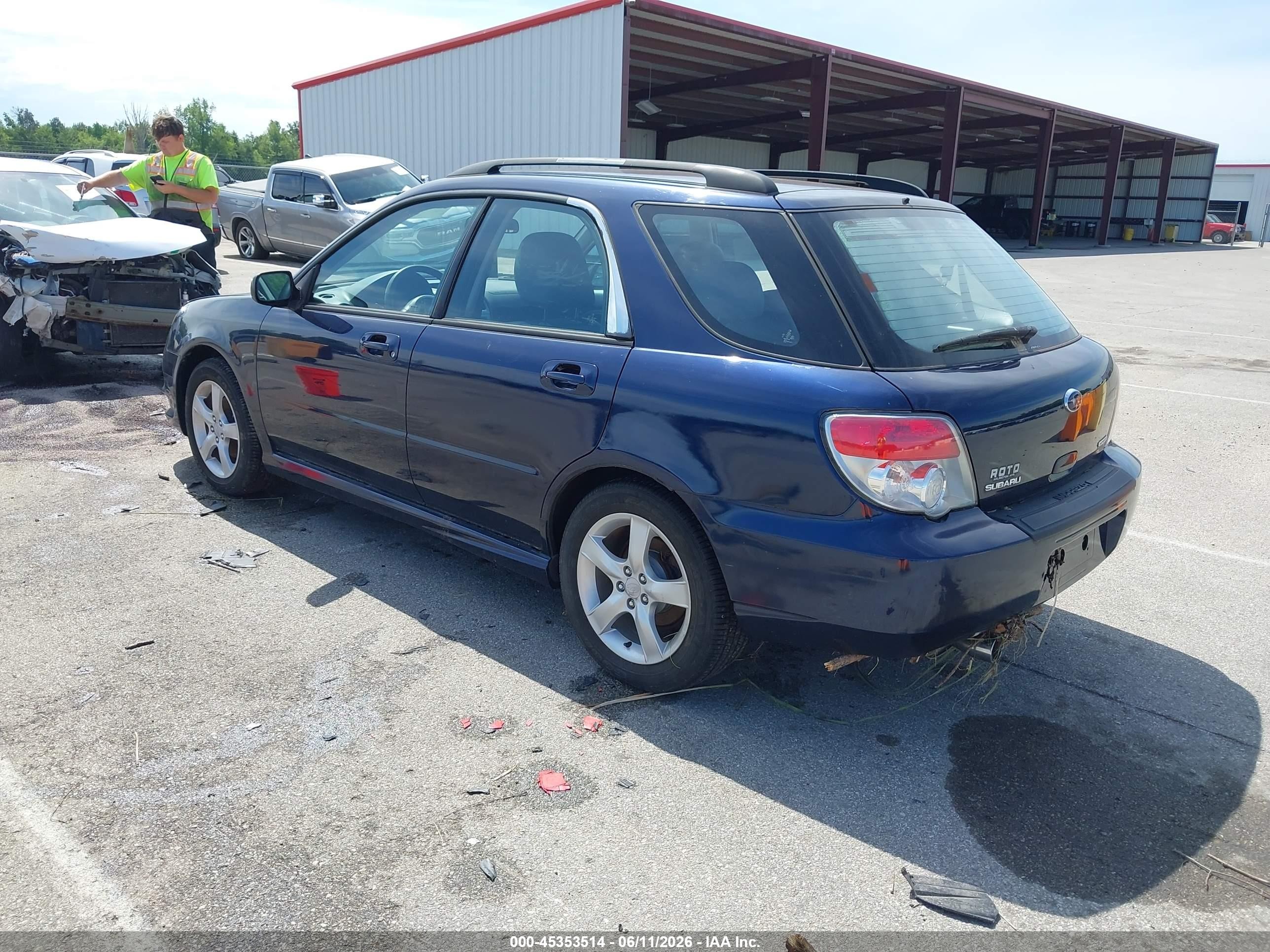 2006 Subaru Impreza 2.5i Blue vin: JF1GG67616H811605