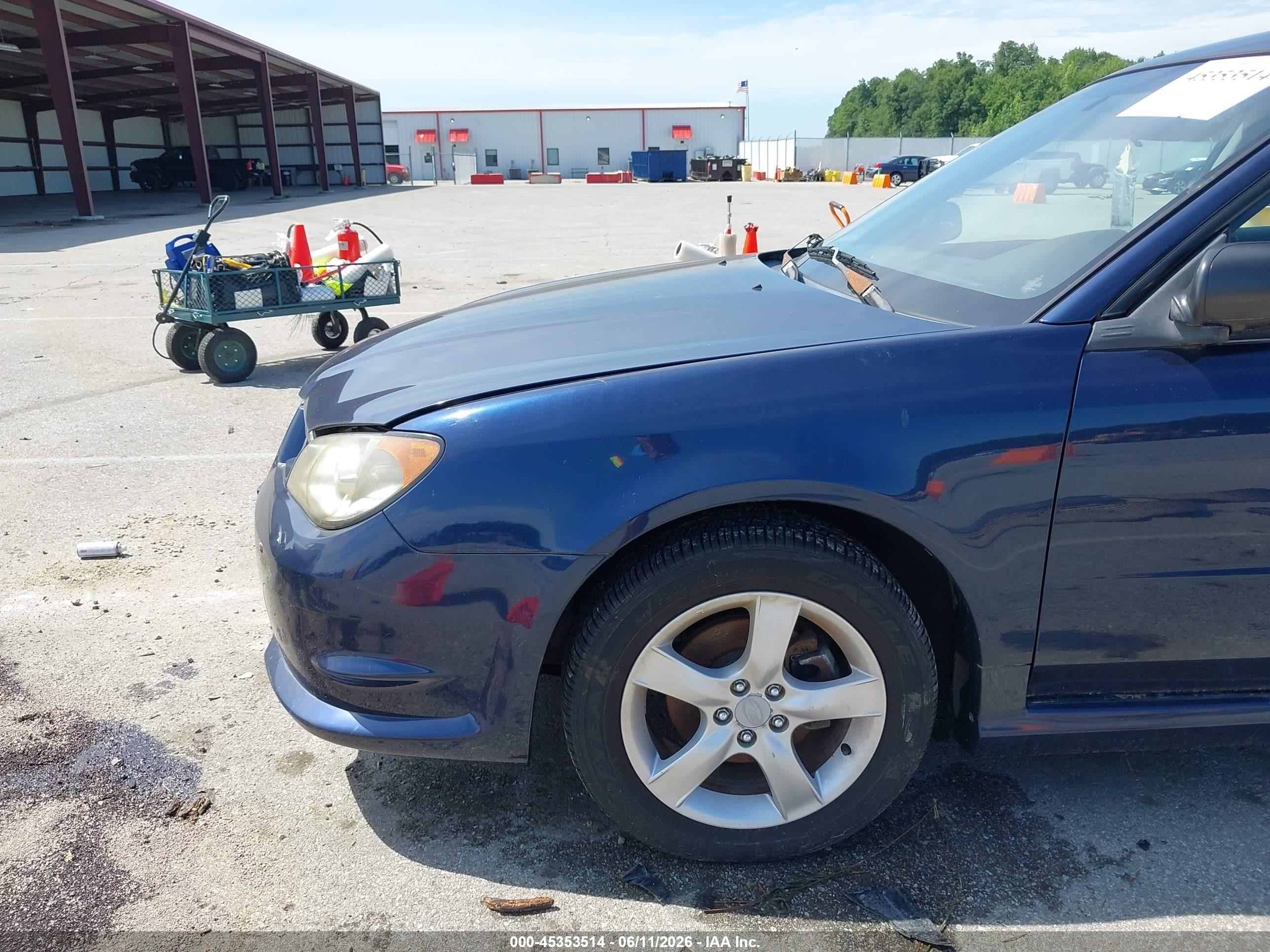 2006 Subaru Impreza 2.5i Blue vin: JF1GG67616H811605