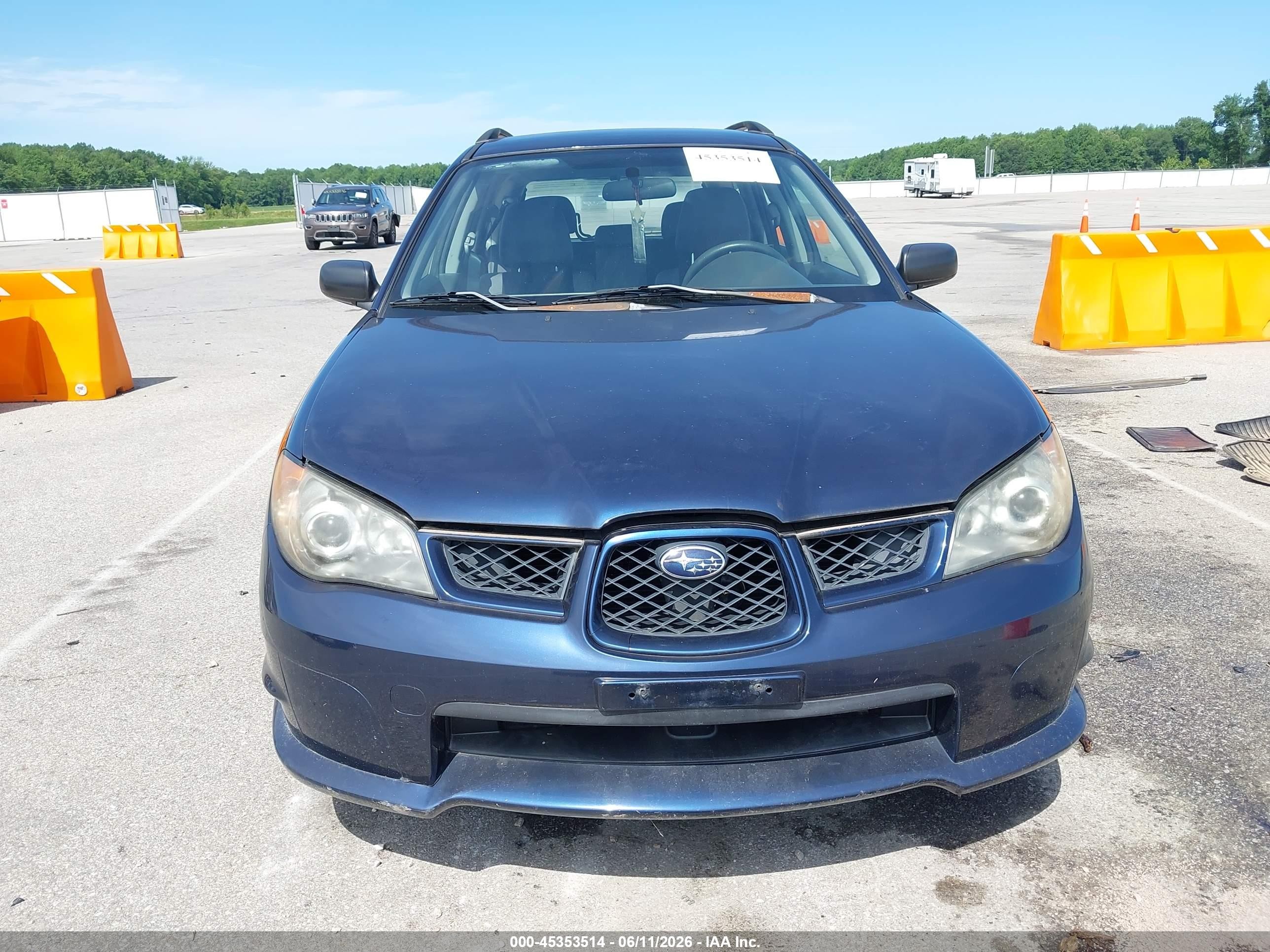 2006 Subaru Impreza 2.5i Blue vin: JF1GG67616H811605
