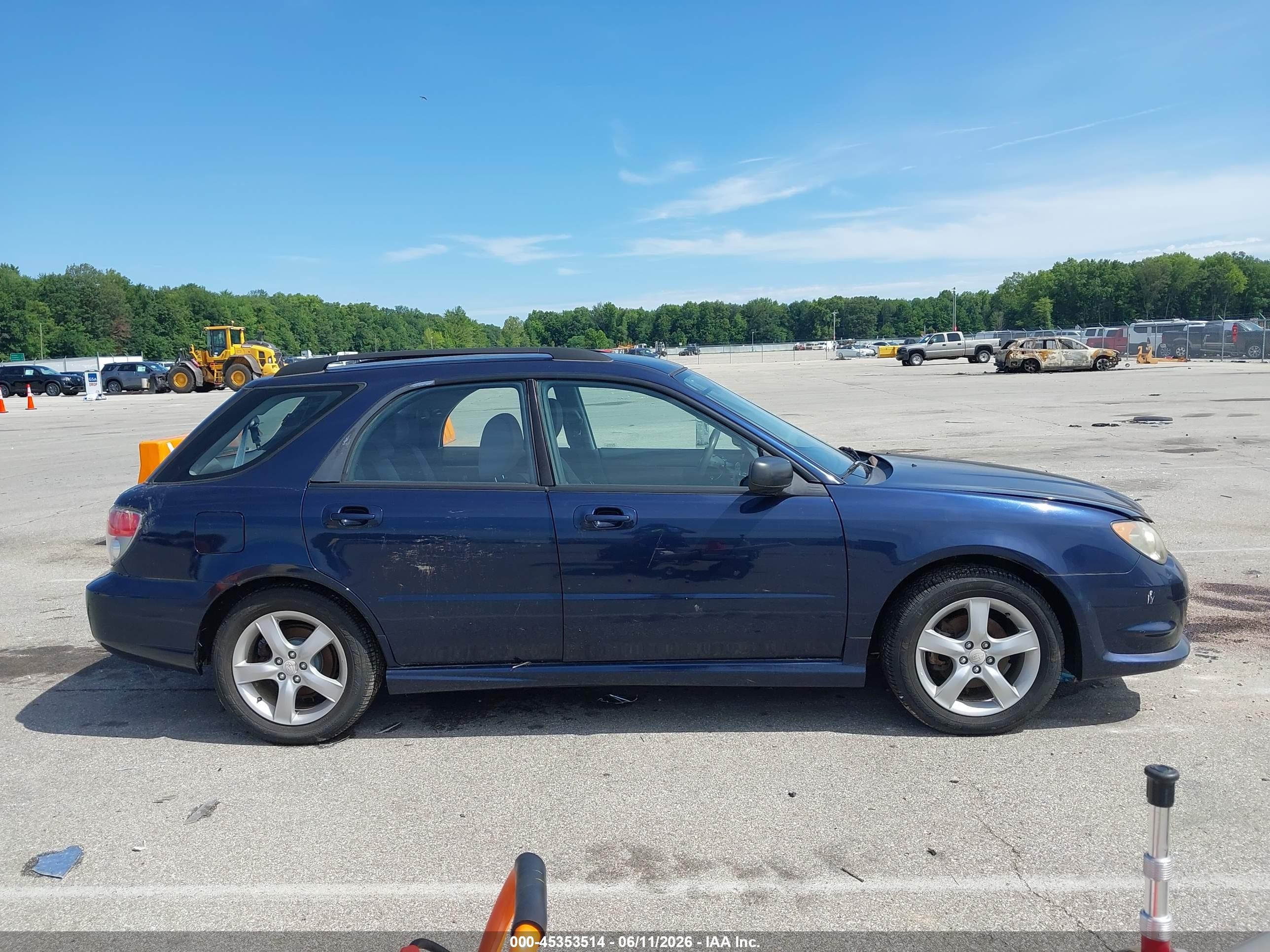 2006 Subaru Impreza 2.5i Blue vin: JF1GG67616H811605
