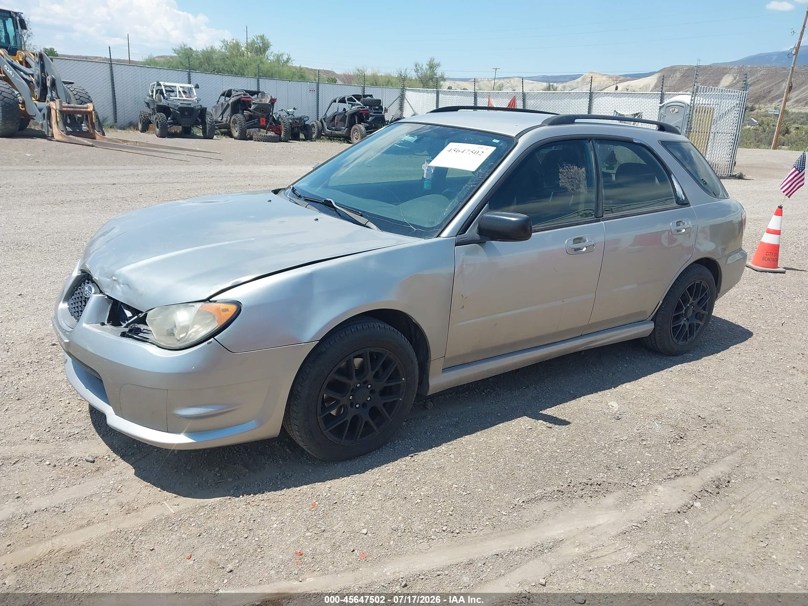 2006 Subaru Impreza 2.5i Silver vin: JF1GG67616H814312