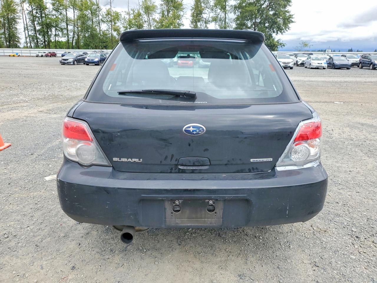 2006 Subaru Impreza 2.5i Sports Wagon Black vin: JF1GG67646H803191