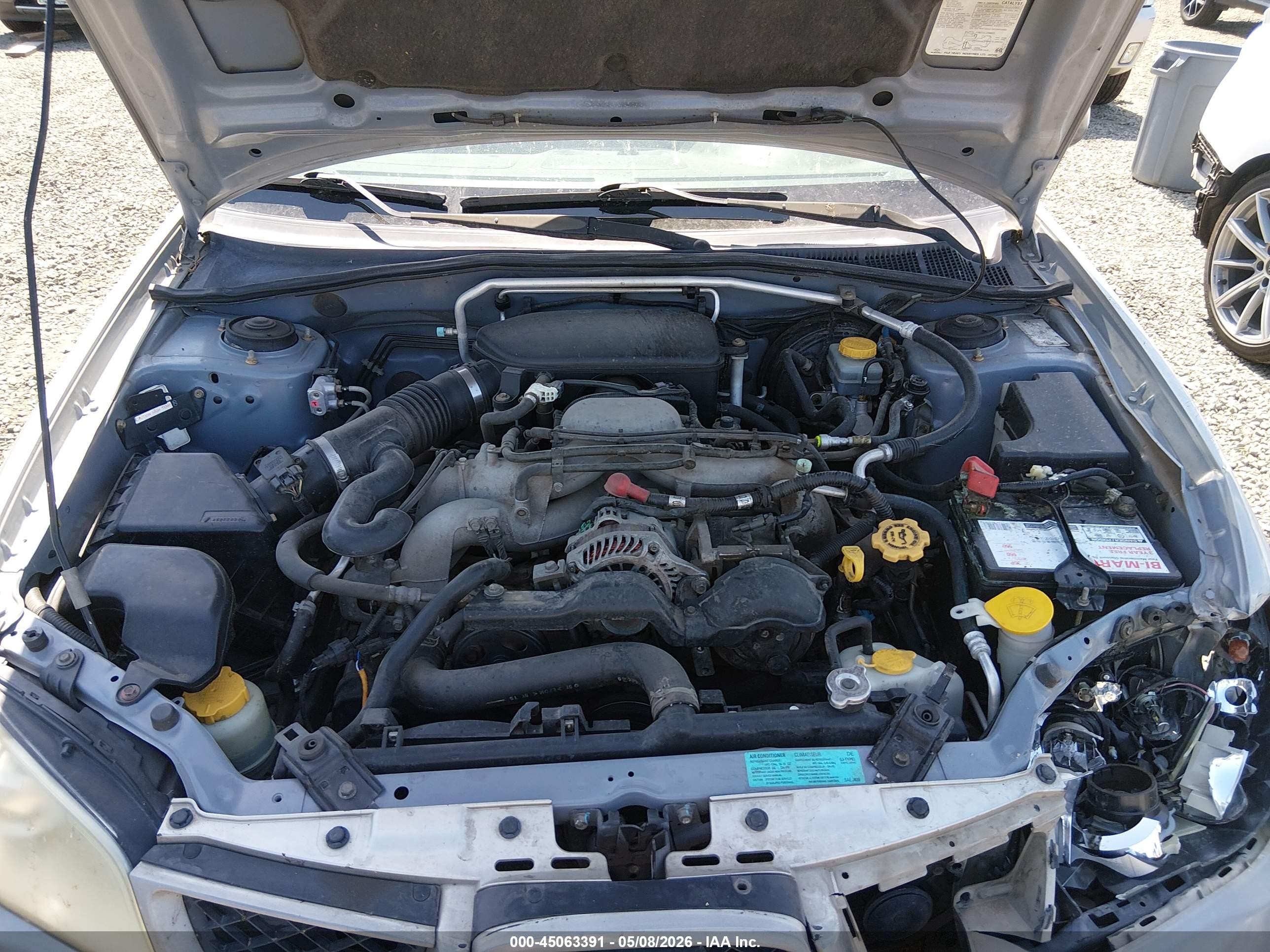 2006 Subaru Impreza 2.5i Silver vin: JF1GG67656H811591