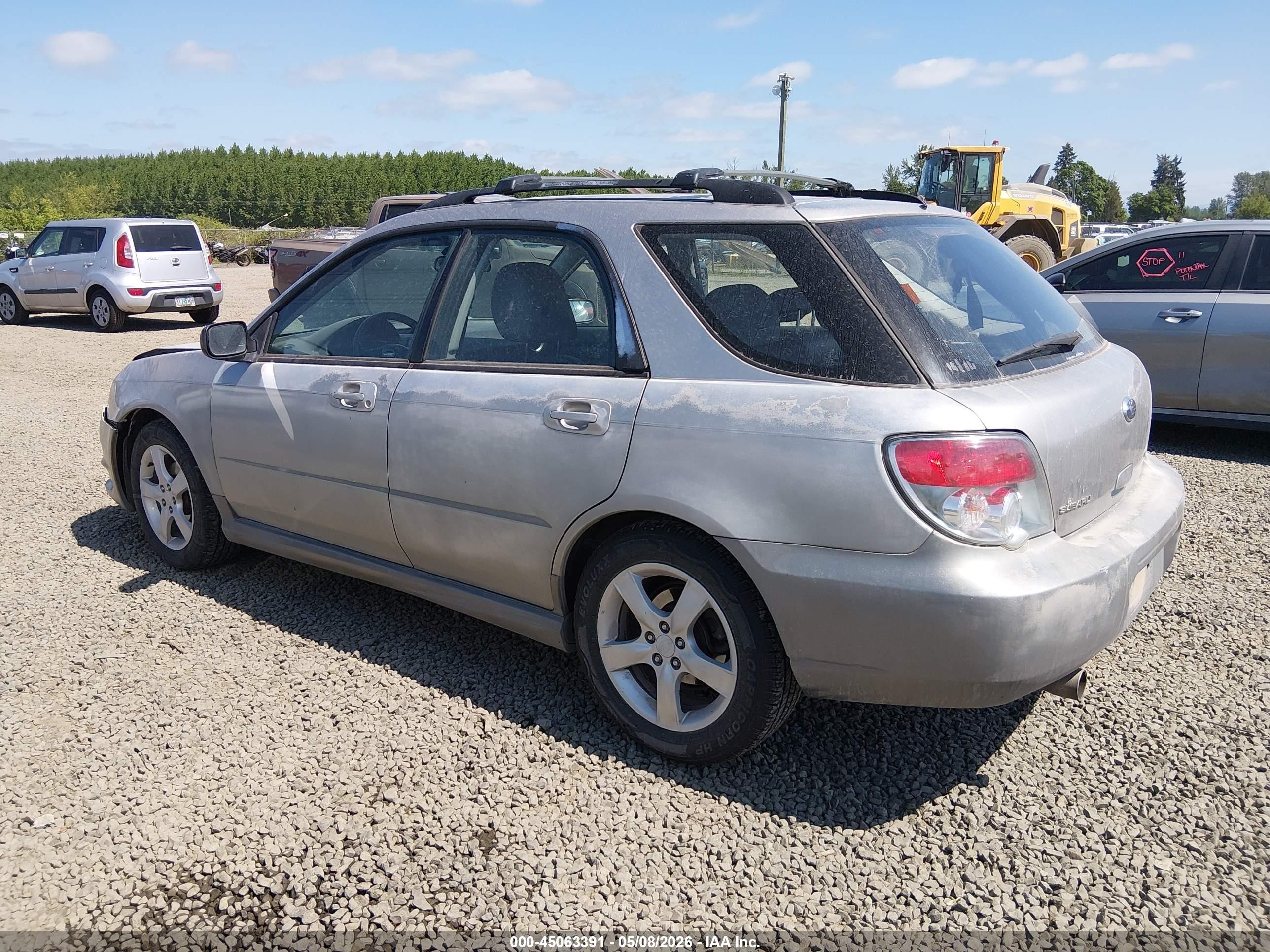 2006 Subaru Impreza 2.5i Silver vin: JF1GG67656H811591