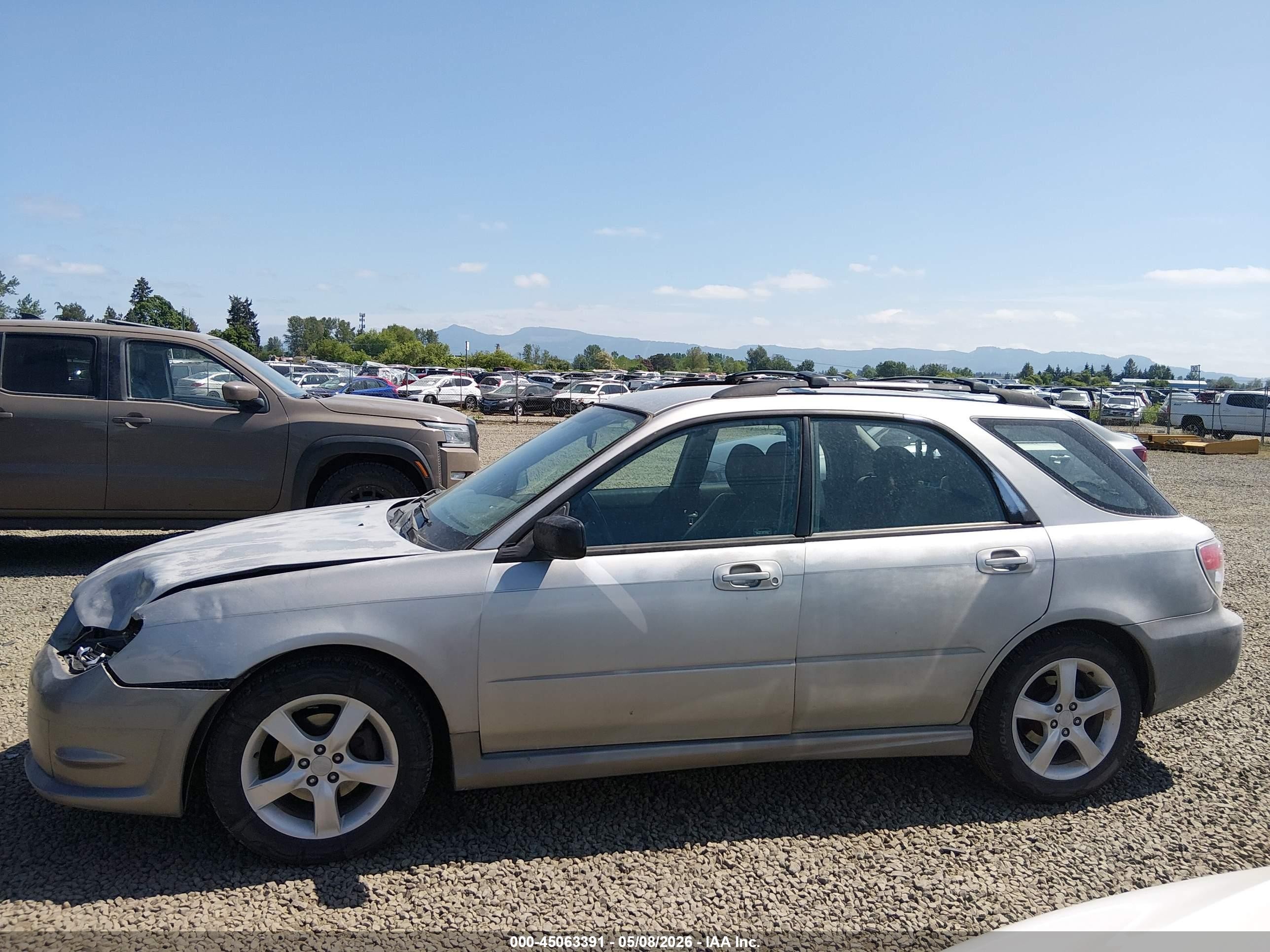 2006 Subaru Impreza 2.5i Silver vin: JF1GG67656H811591