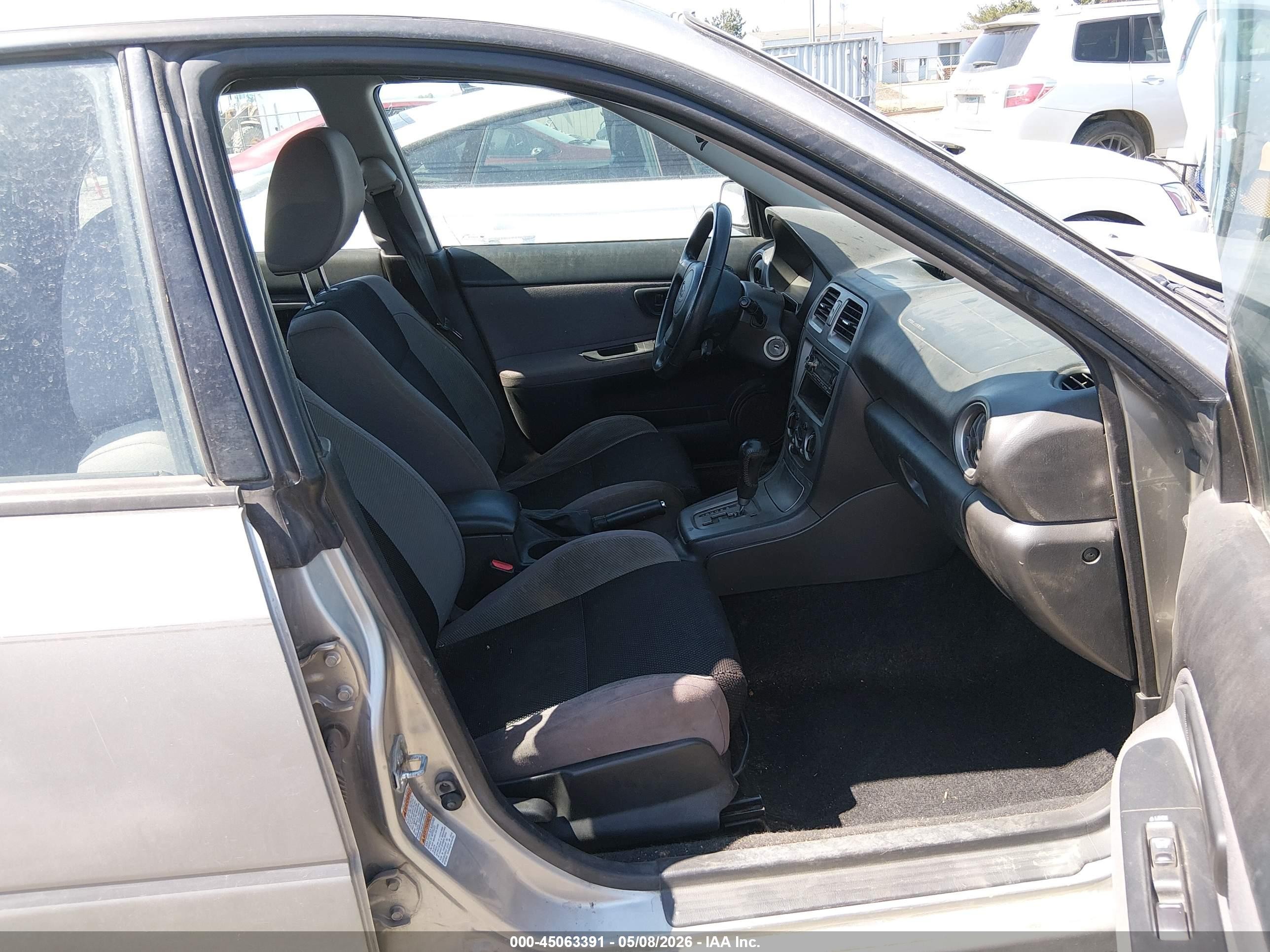 2006 Subaru Impreza 2.5i Silver vin: JF1GG67656H811591