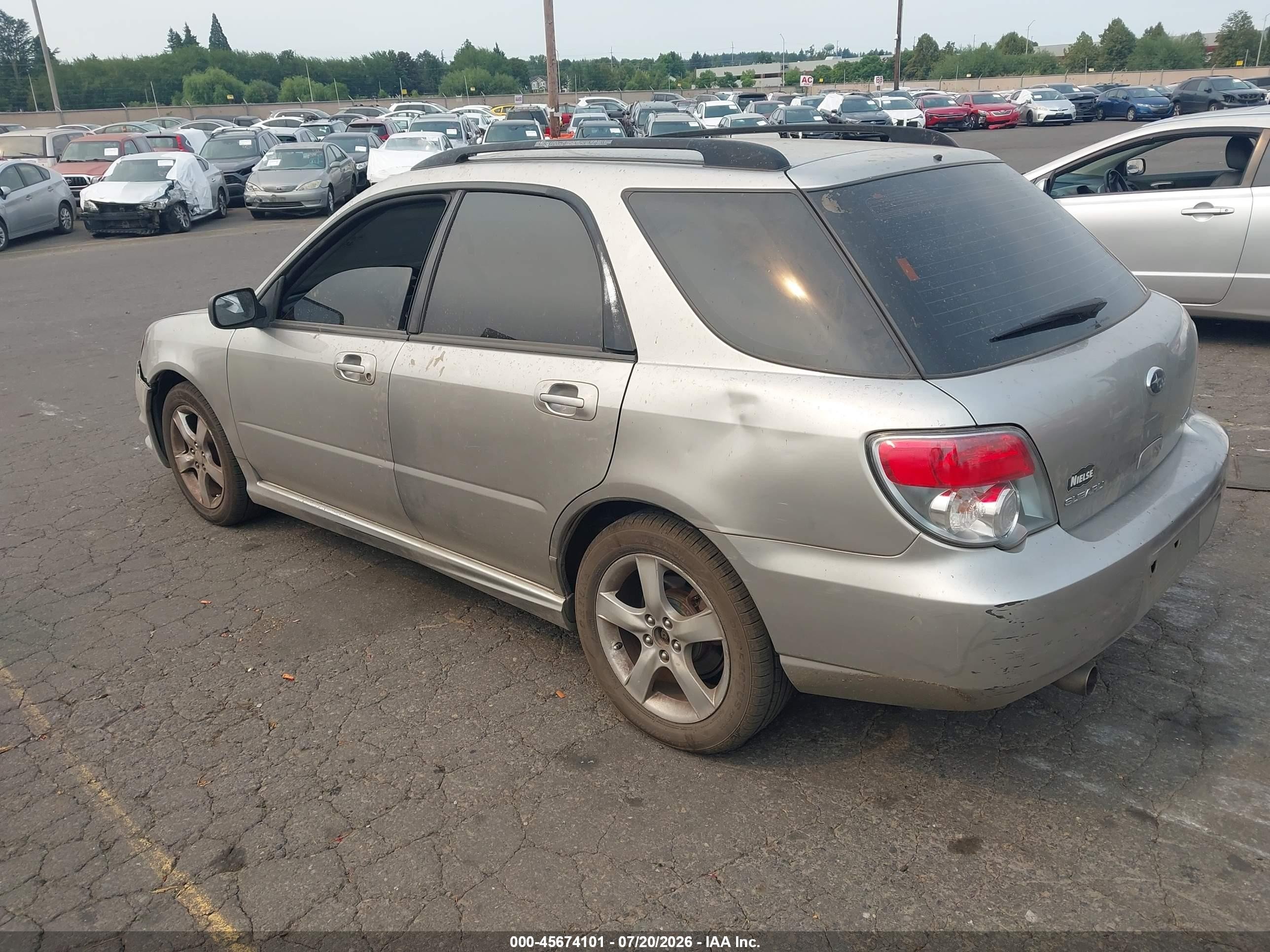 2006 Subaru Impreza 2.5i Silver vin: JF1GG67676H815934