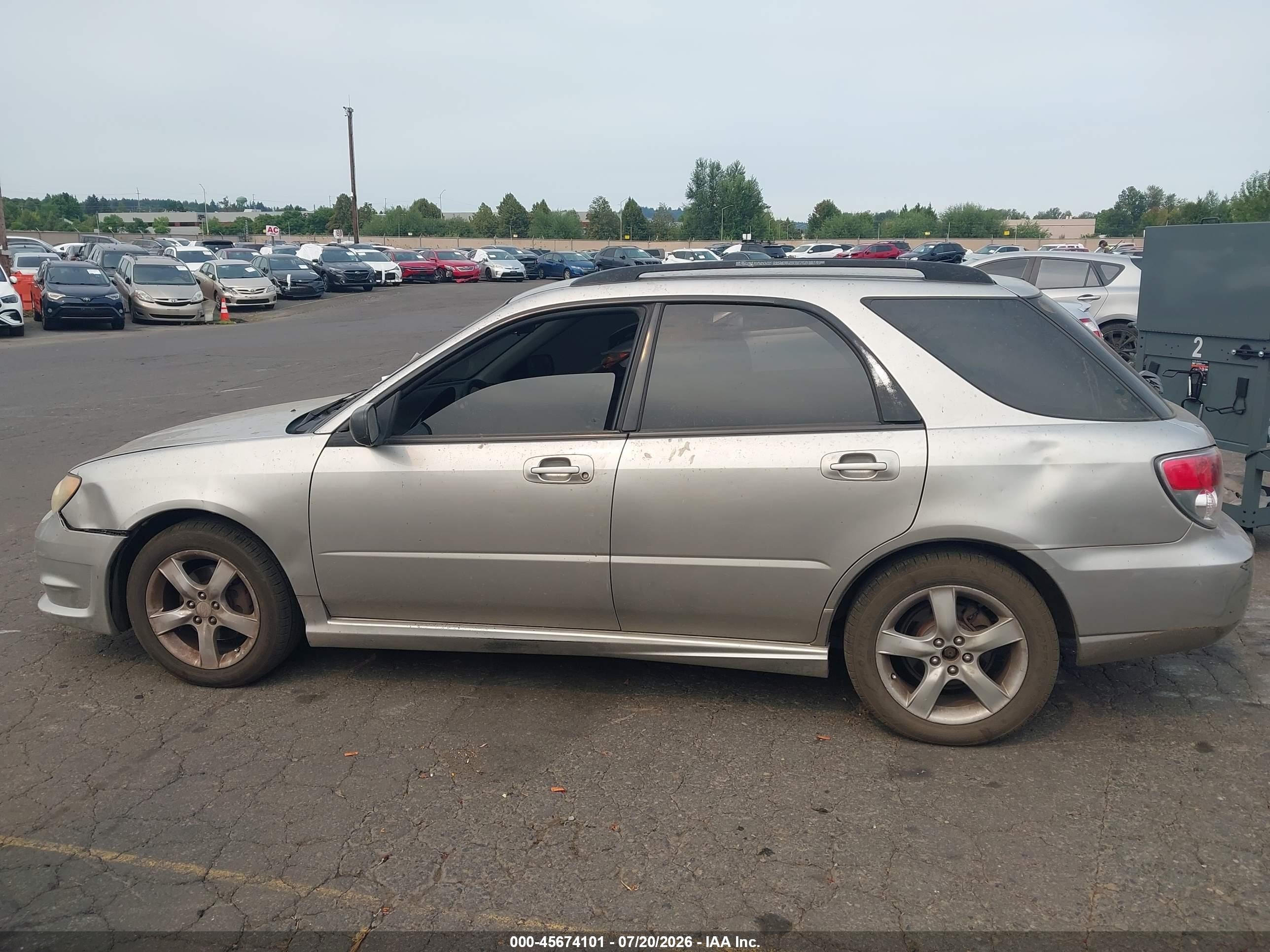 2006 Subaru Impreza 2.5i Silver vin: JF1GG67676H815934