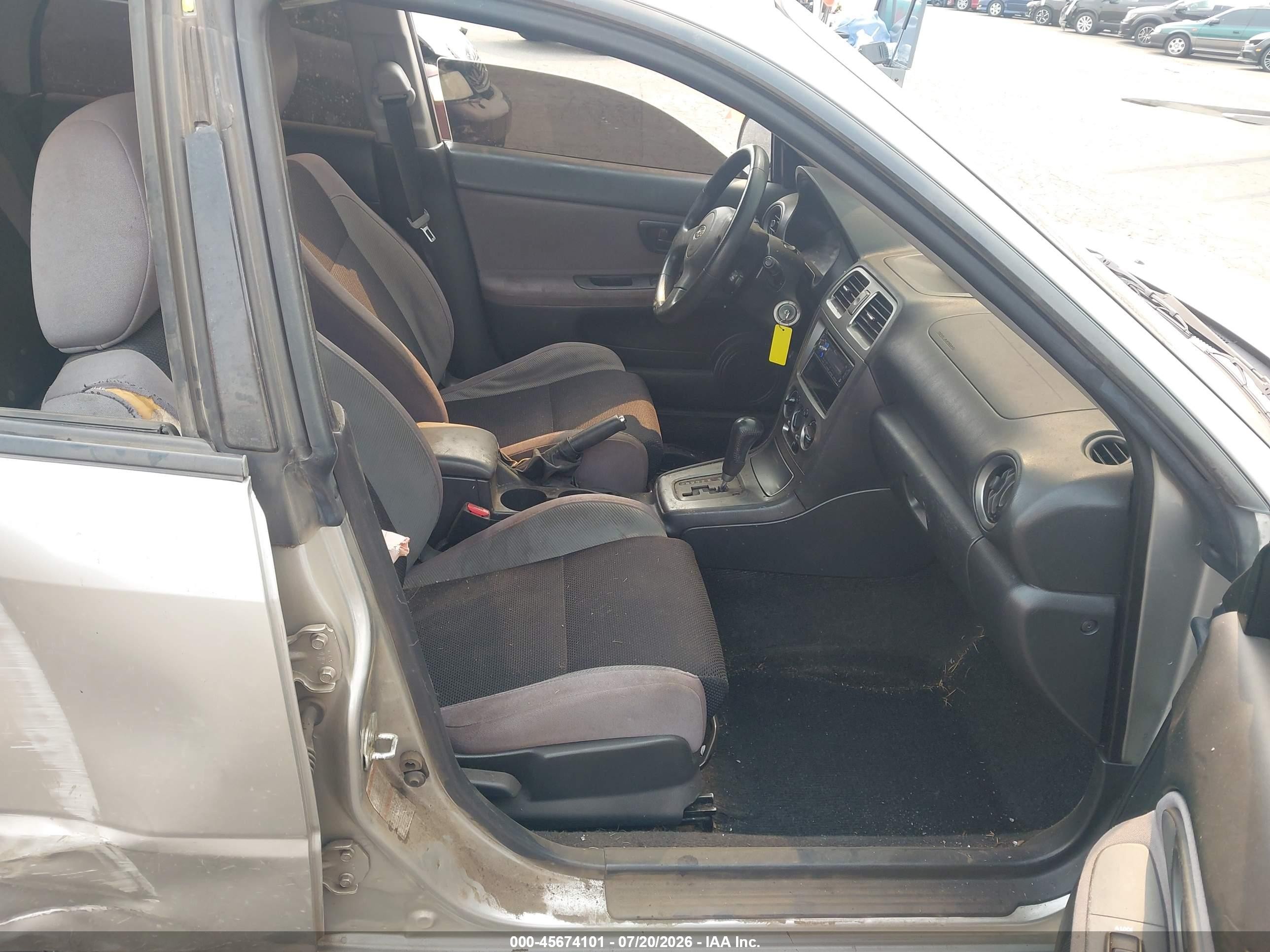 2006 Subaru Impreza 2.5i Silver vin: JF1GG67676H815934