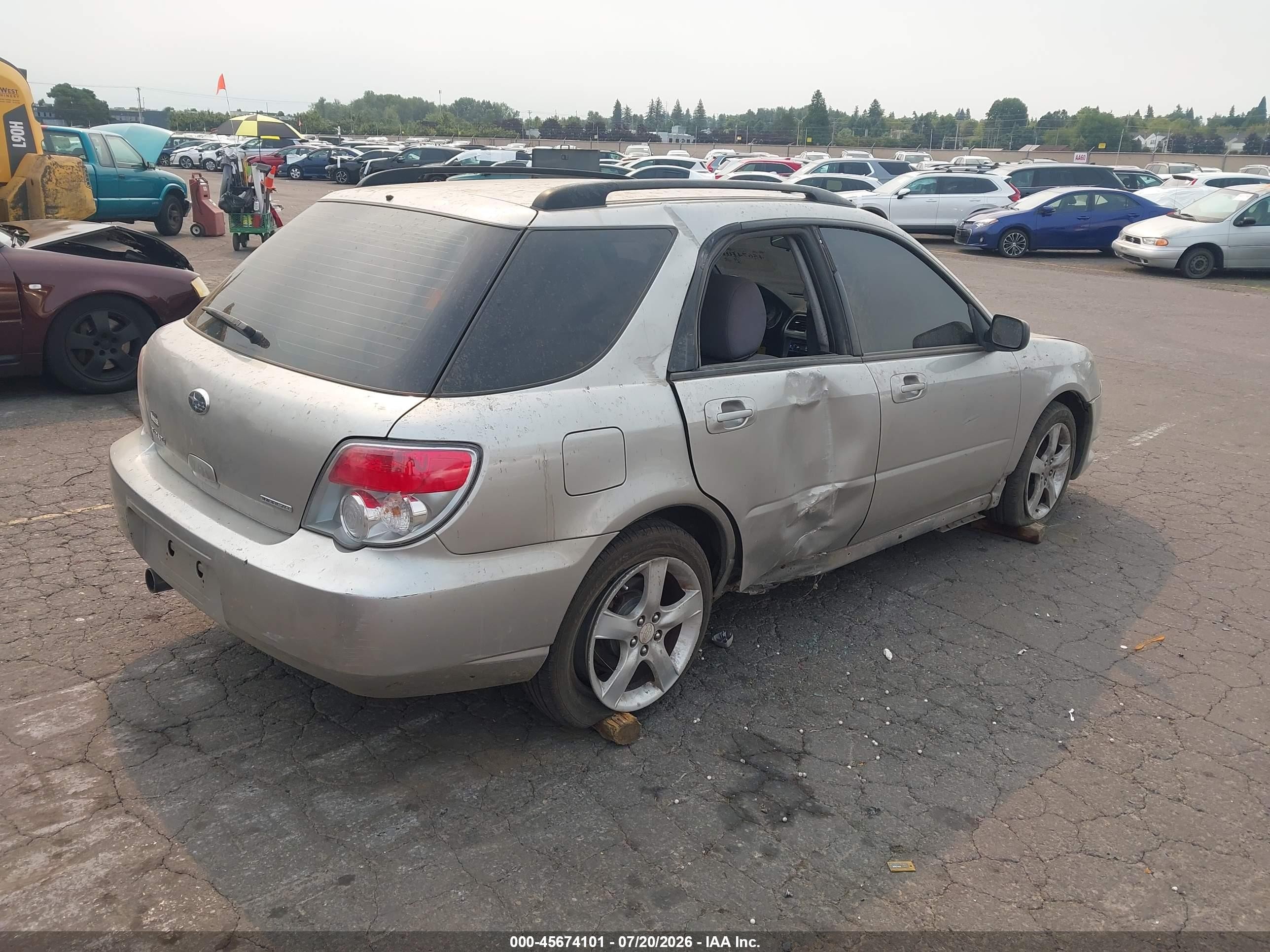 2006 Subaru Impreza 2.5i Silver vin: JF1GG67676H815934