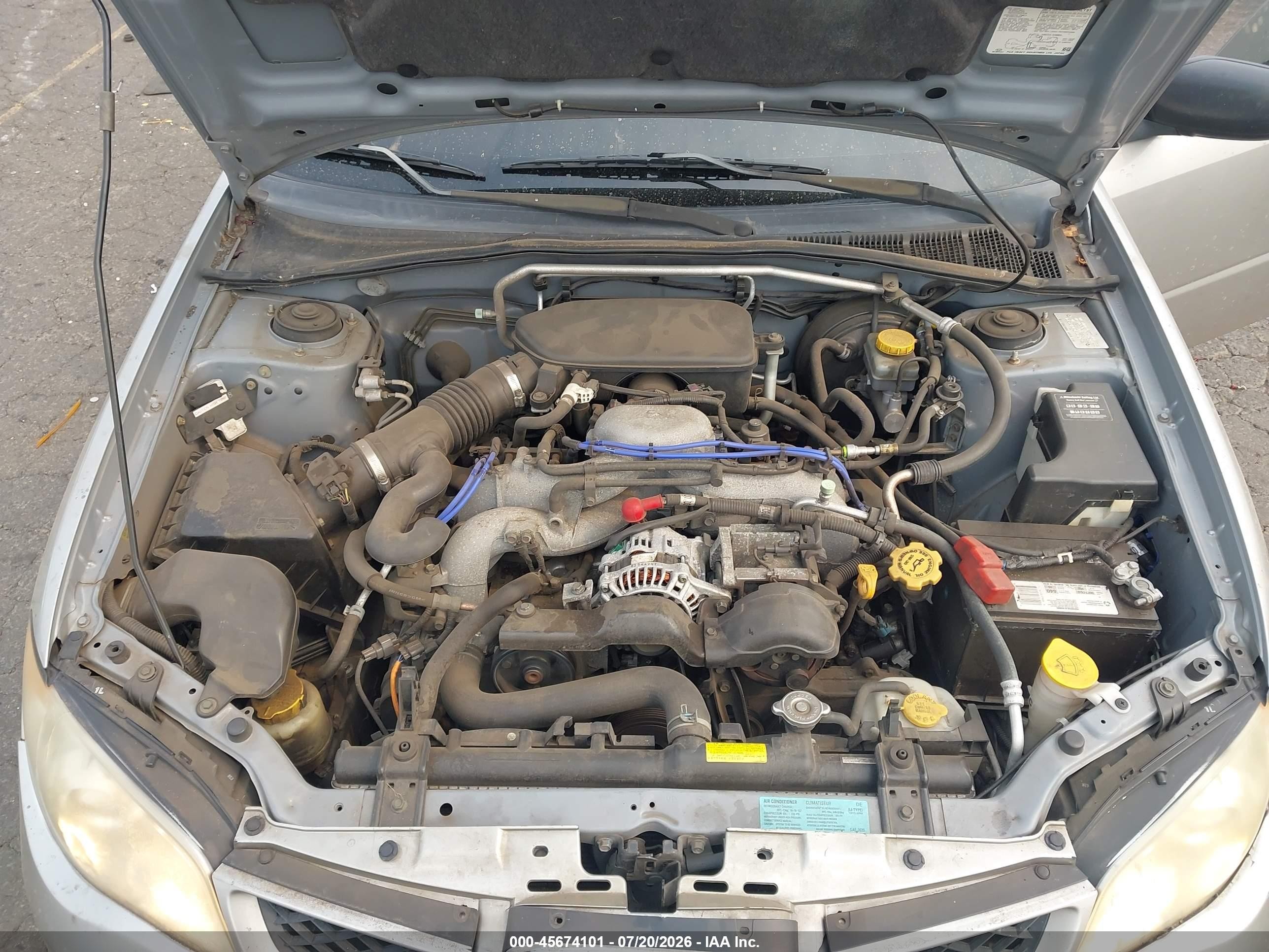 2006 Subaru Impreza 2.5i Silver vin: JF1GG67676H815934