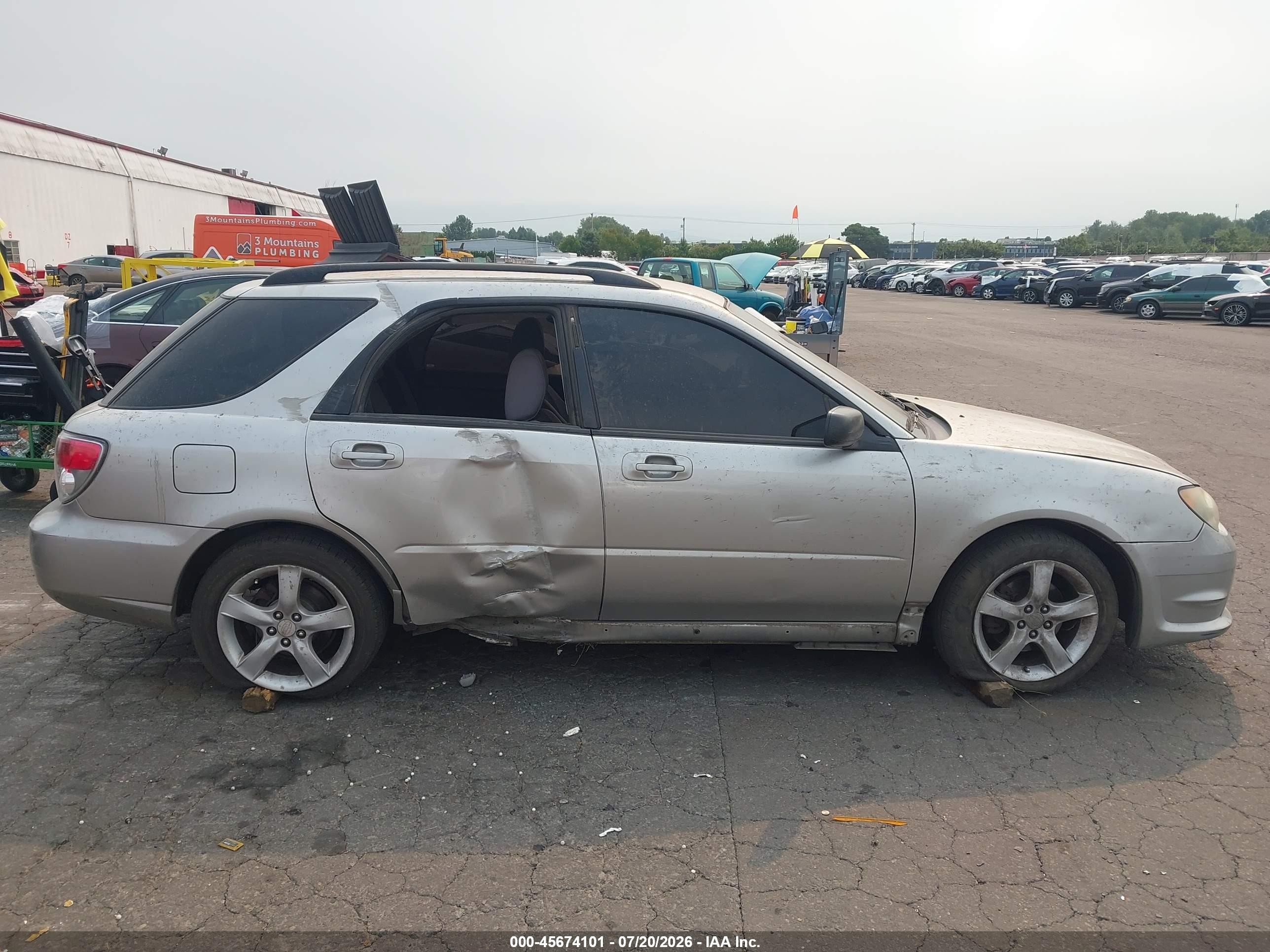 2006 Subaru Impreza 2.5i Silver vin: JF1GG67676H815934