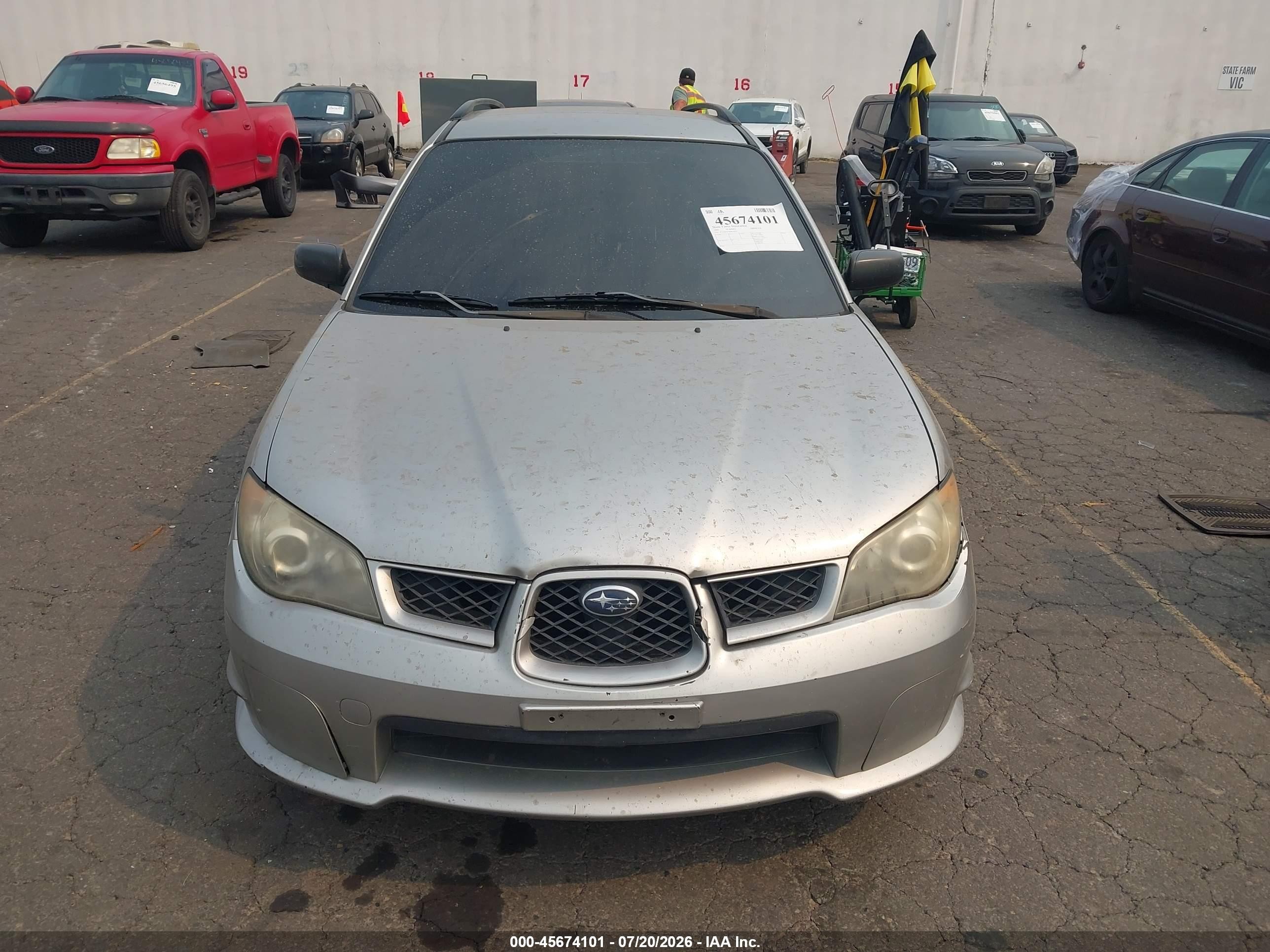2006 Subaru Impreza 2.5i Silver vin: JF1GG67676H815934