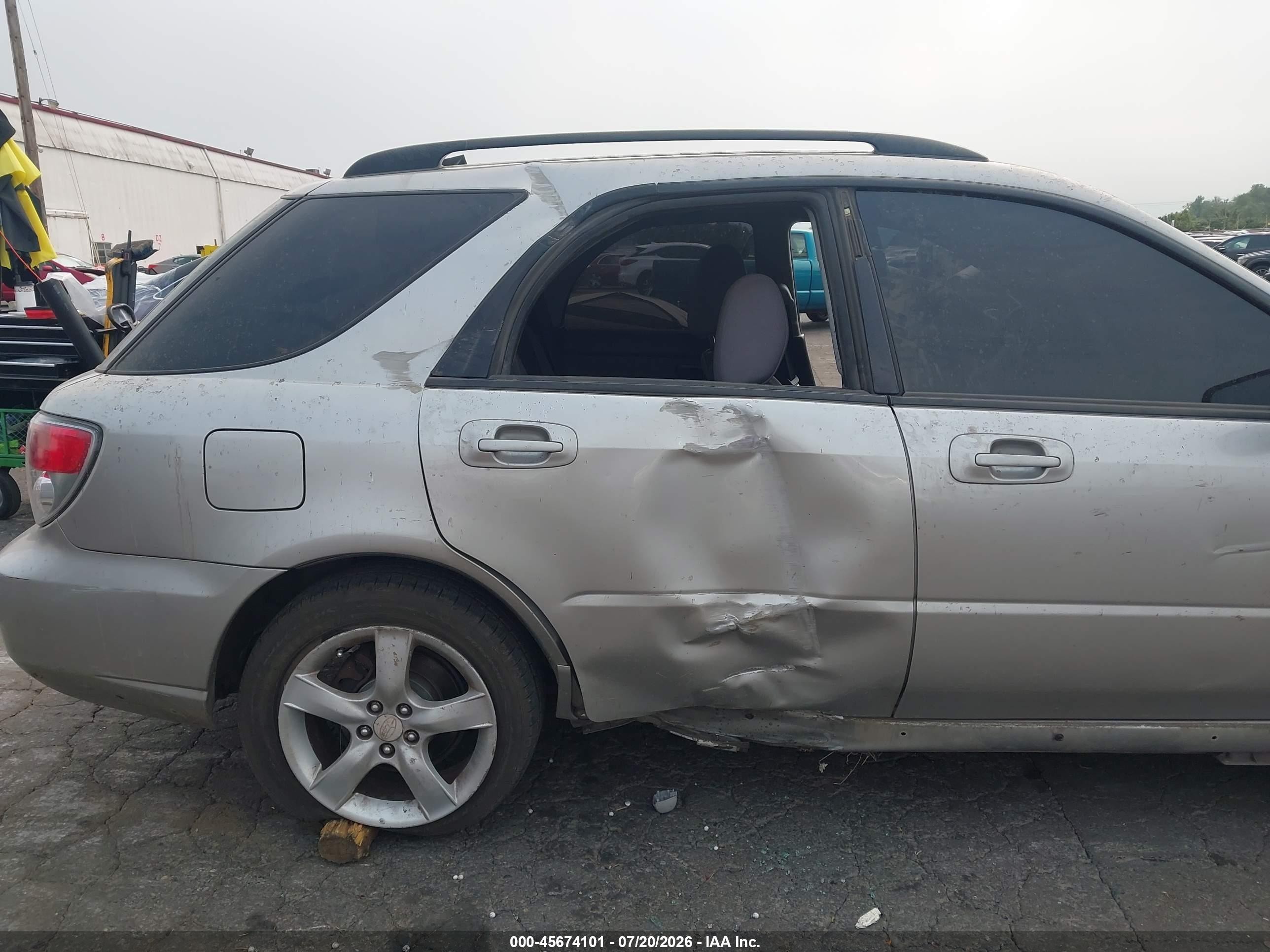 2006 Subaru Impreza 2.5i Silver vin: JF1GG67676H815934