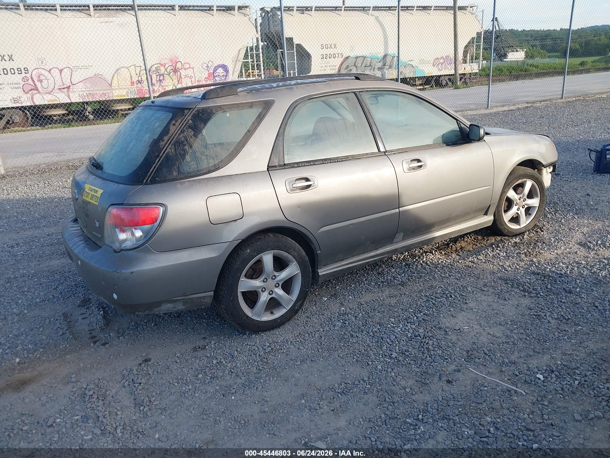 2006 Subaru Impreza 2.5i Silver vin: JF1GG67676H821698