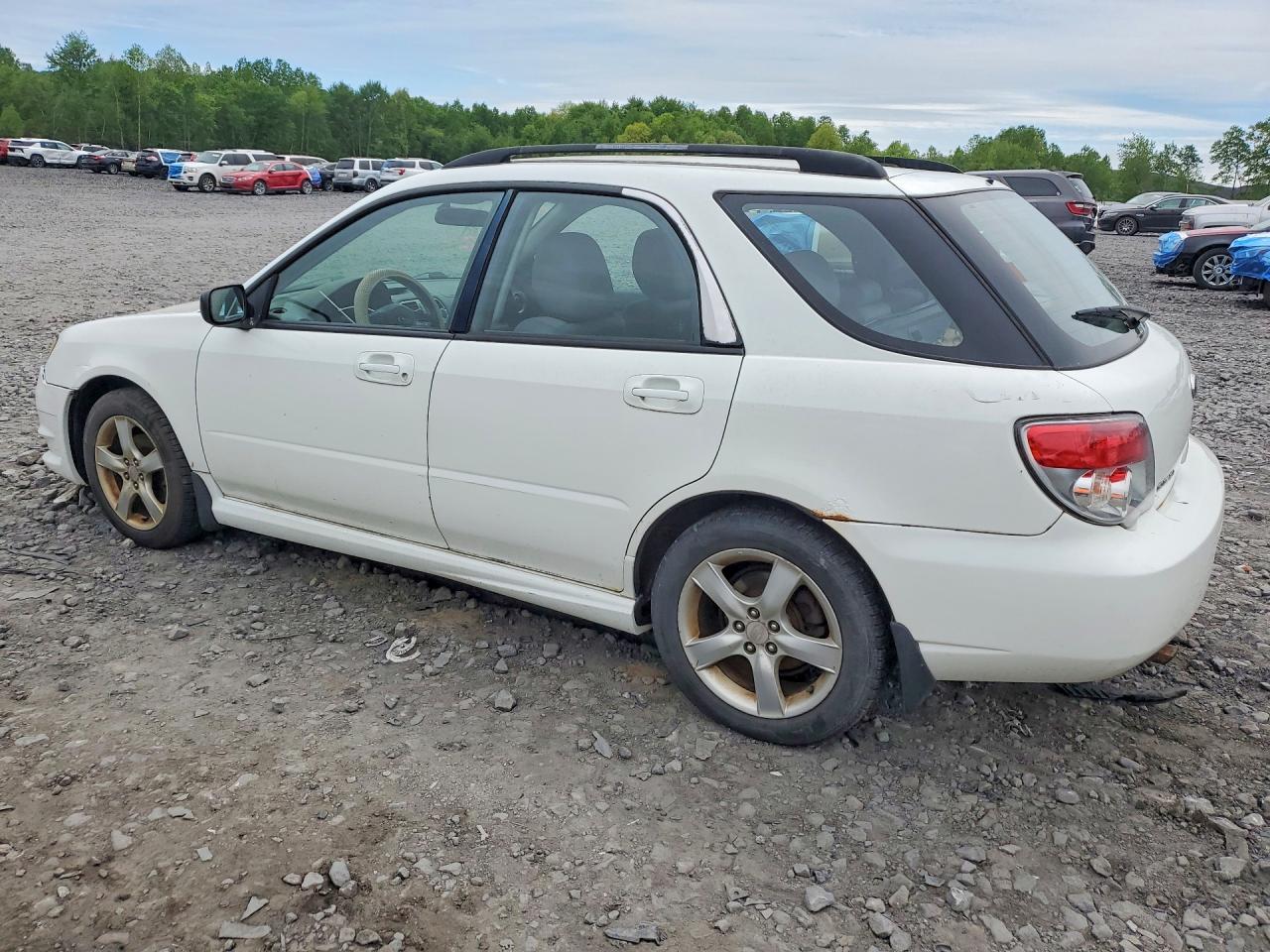 2006 Subaru Impreza 2.5i Sports Wagon White vin: JF1GG67686H812105