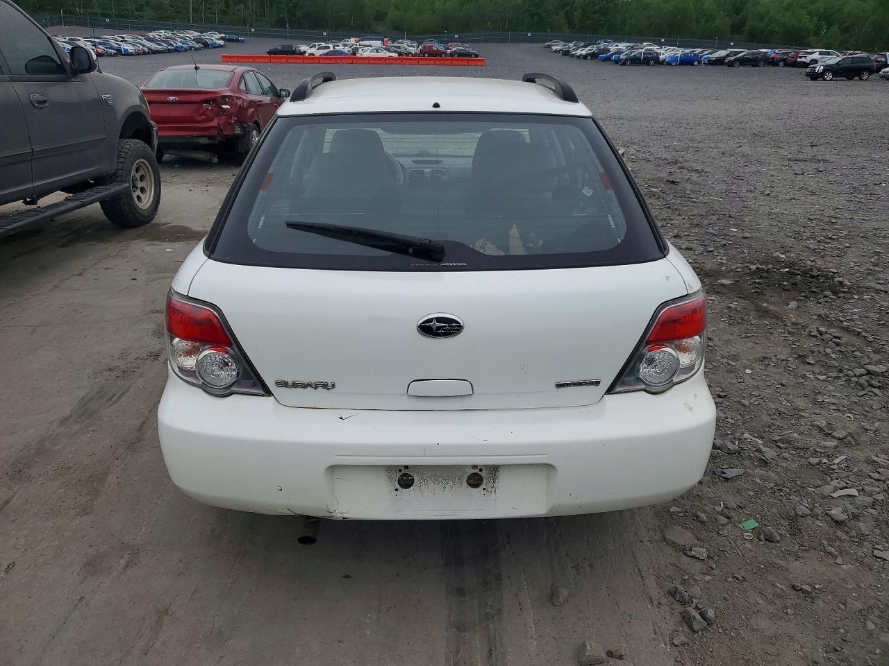 2006 Subaru Impreza 2.5i Sports Wagon White vin: JF1GG67686H812105