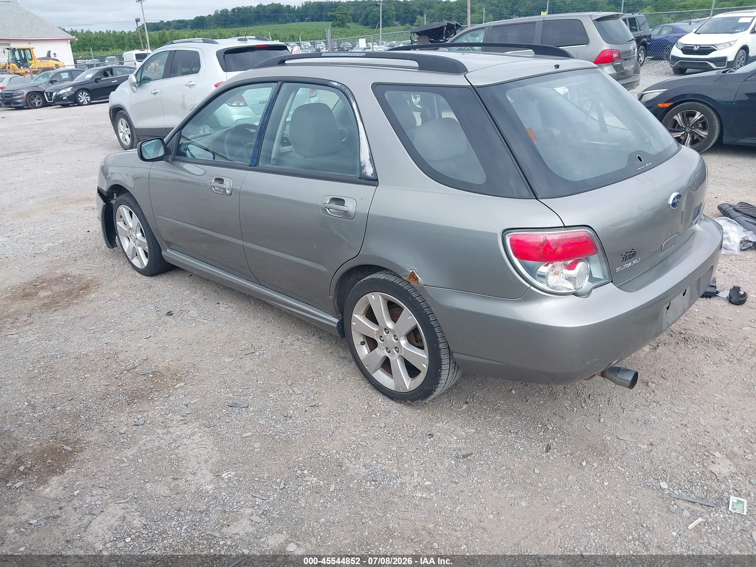 2006 Subaru Impreza 2.5i Silver vin: JF1GG67696G805881