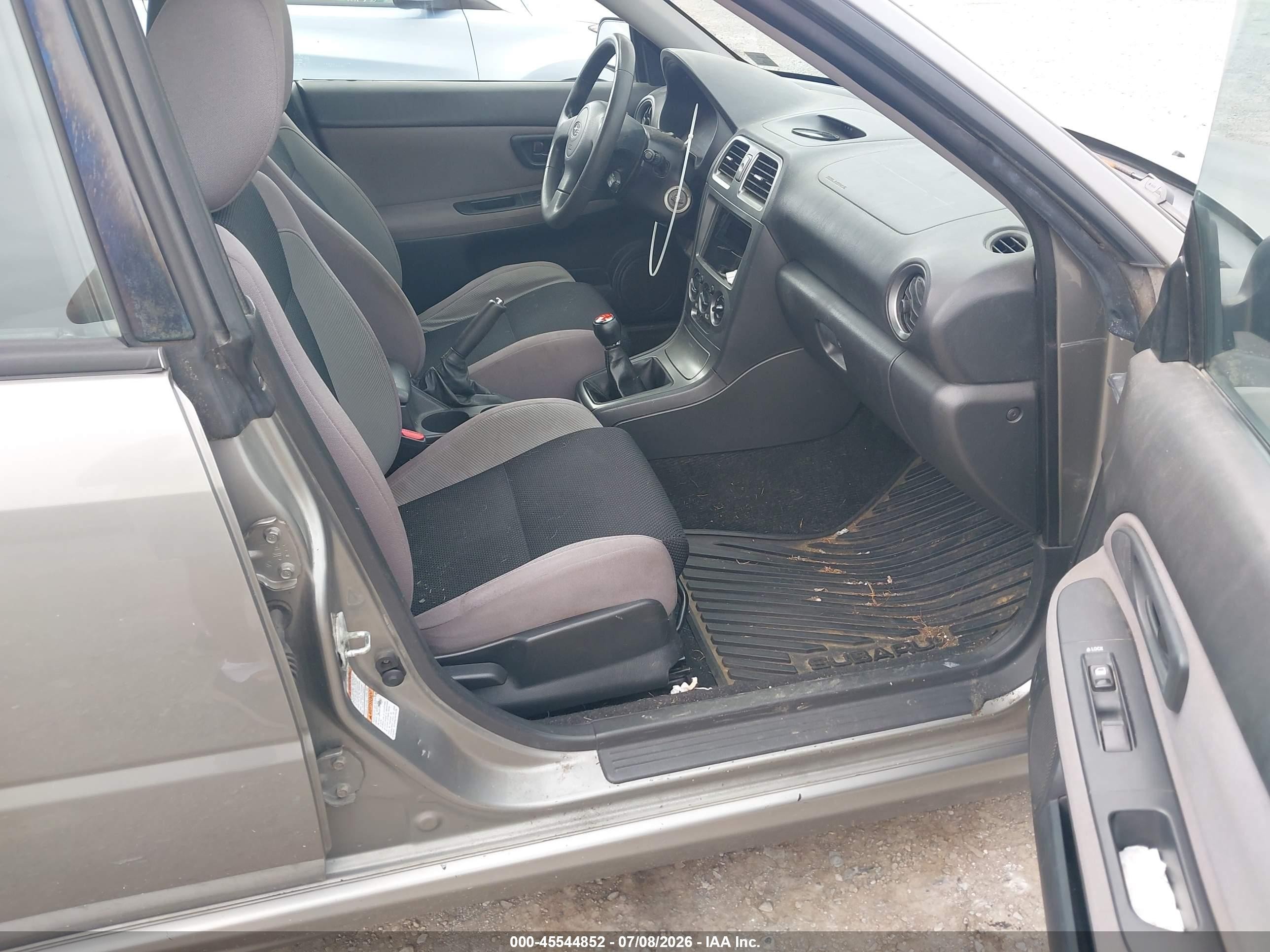 2006 Subaru Impreza 2.5i Silver vin: JF1GG67696G805881