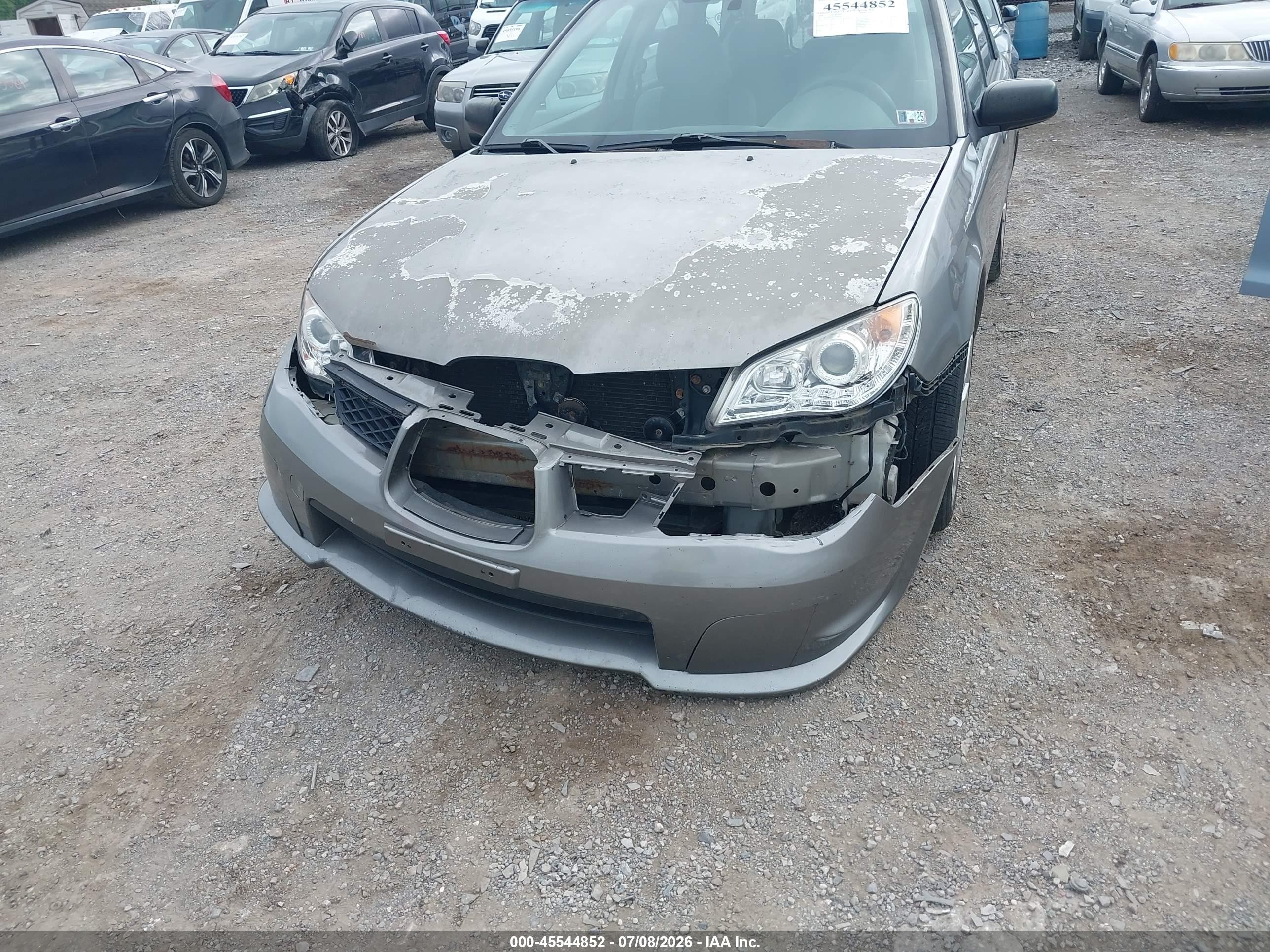 2006 Subaru Impreza 2.5i Silver vin: JF1GG67696G805881
