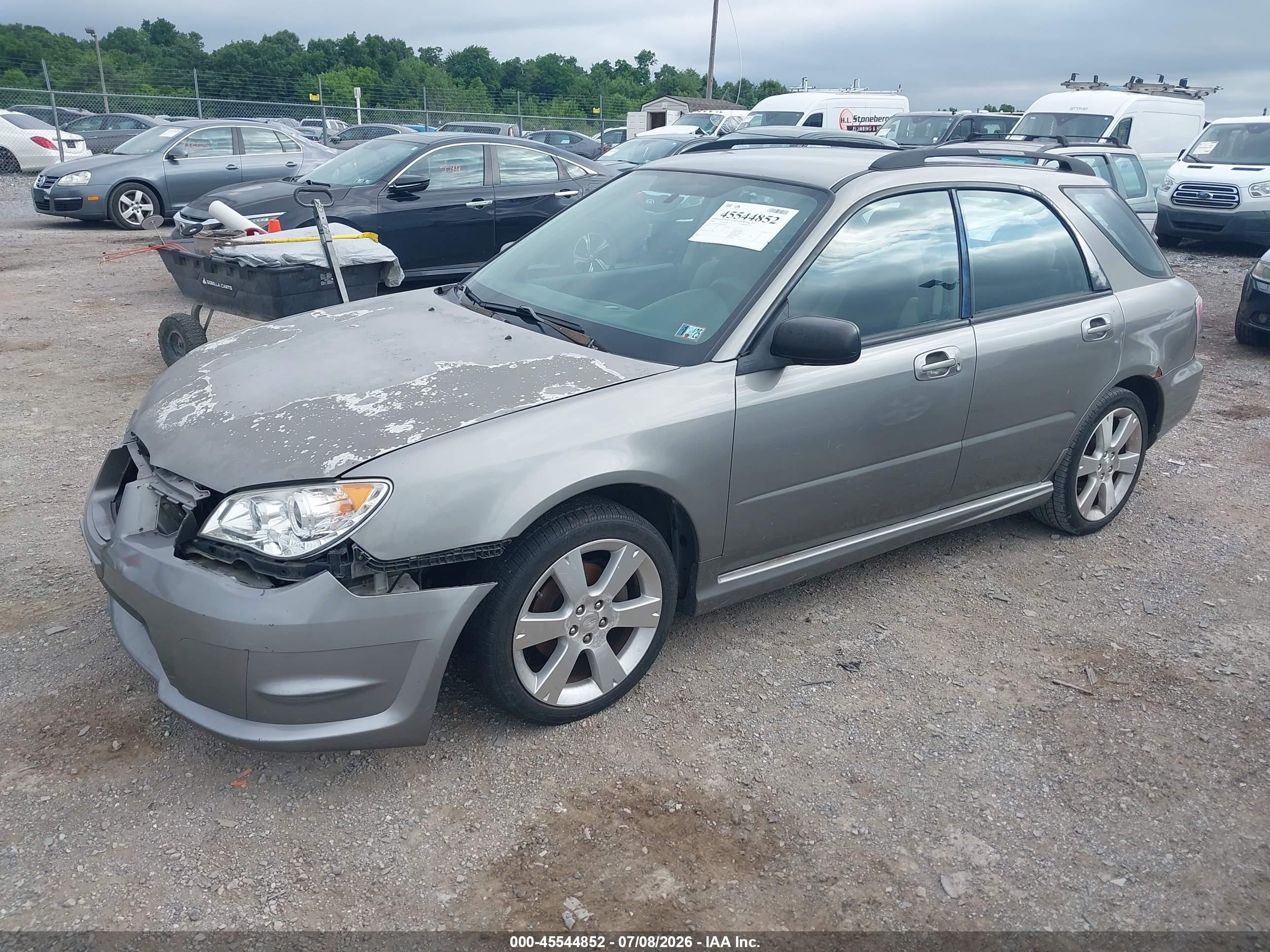 2006 Subaru Impreza 2.5i Silver vin: JF1GG67696G805881