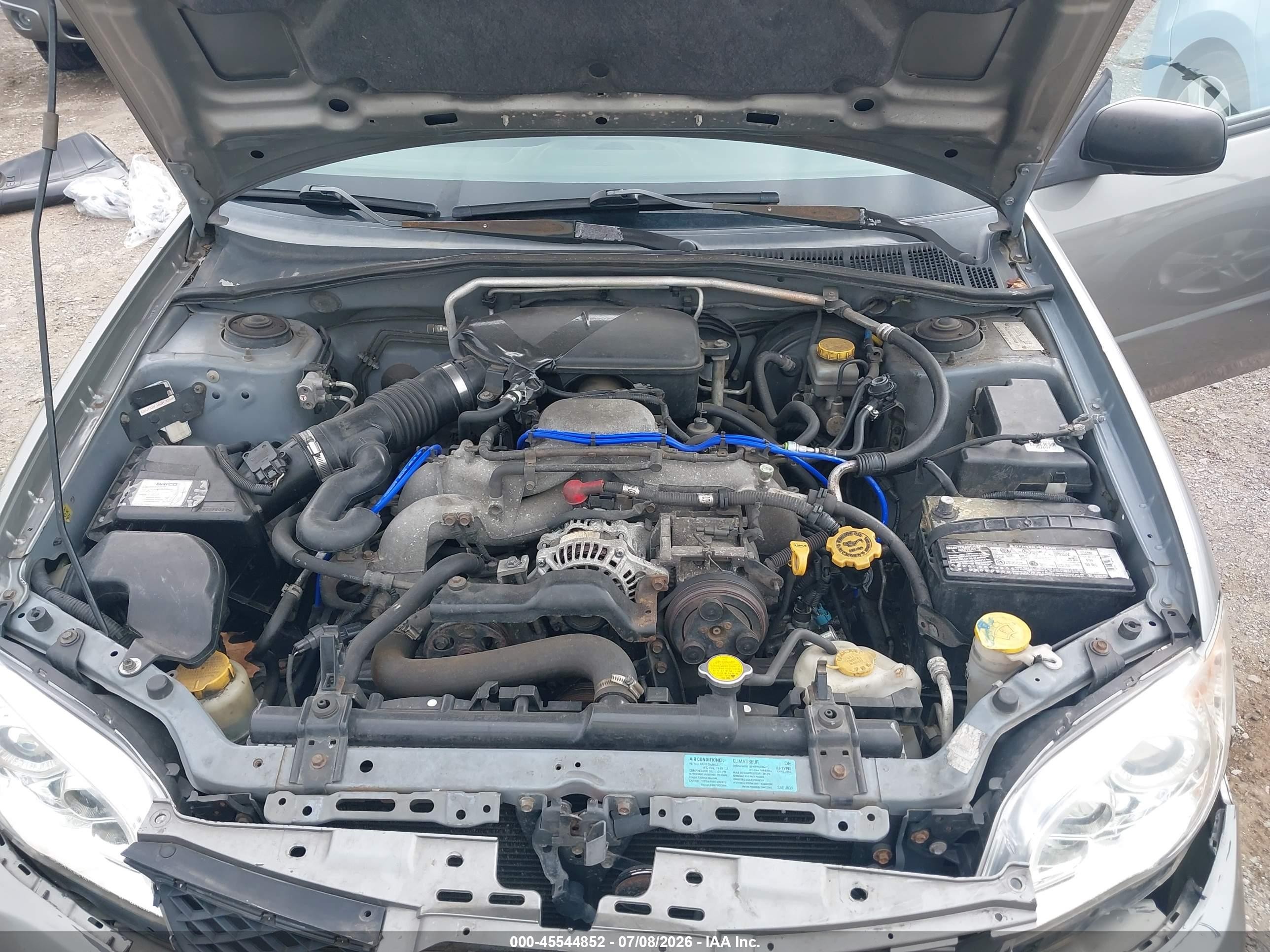 2006 Subaru Impreza 2.5i Silver vin: JF1GG67696G805881