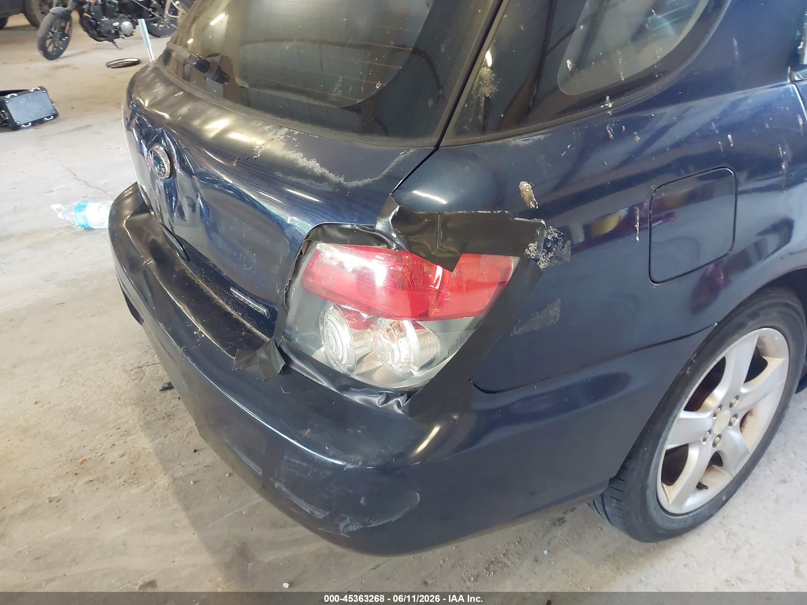 2006 Subaru Impreza 2.5i Синий vin: JF1GG676X6H802966