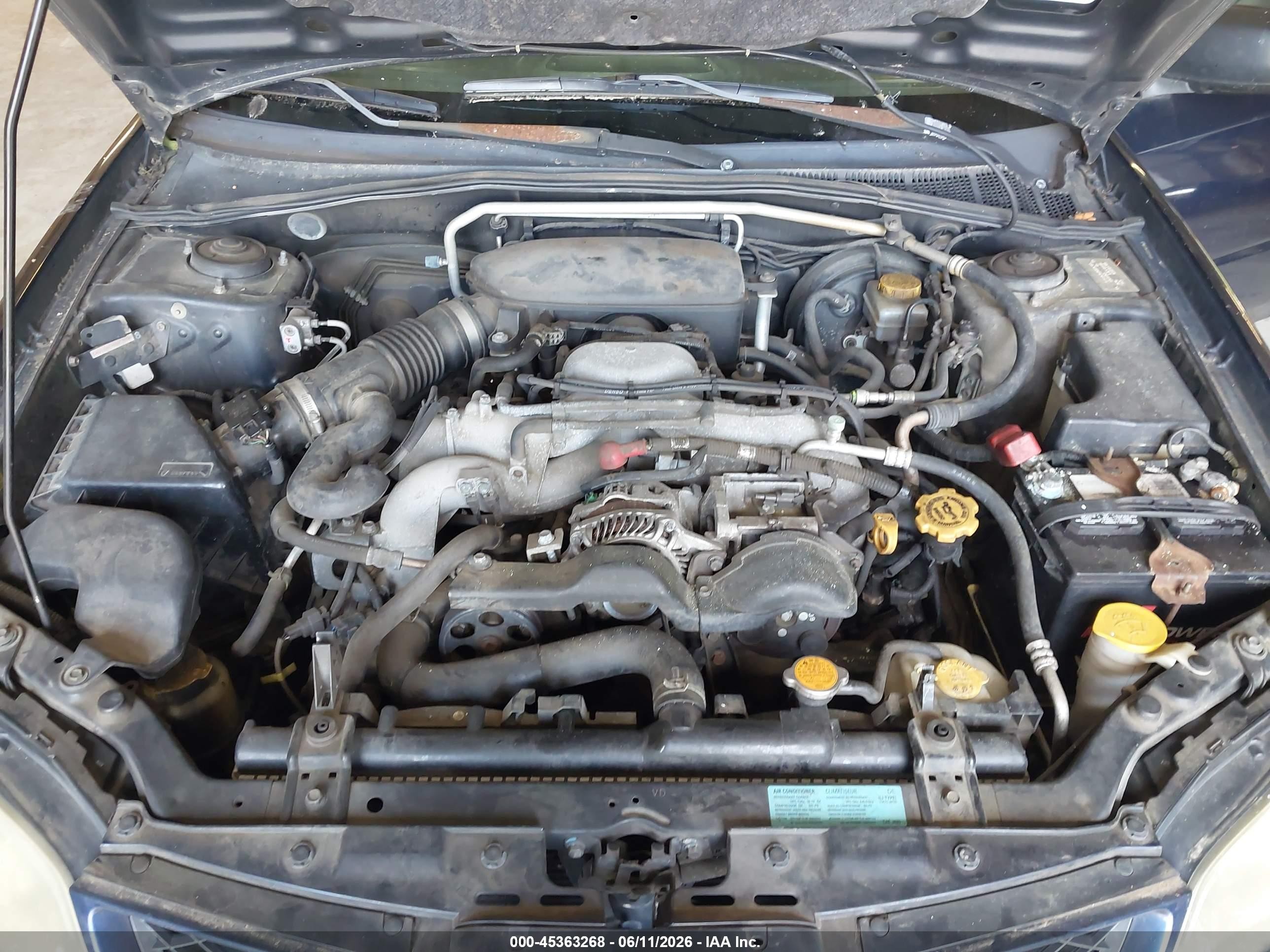 2006 Subaru Impreza 2.5i Синий vin: JF1GG676X6H802966