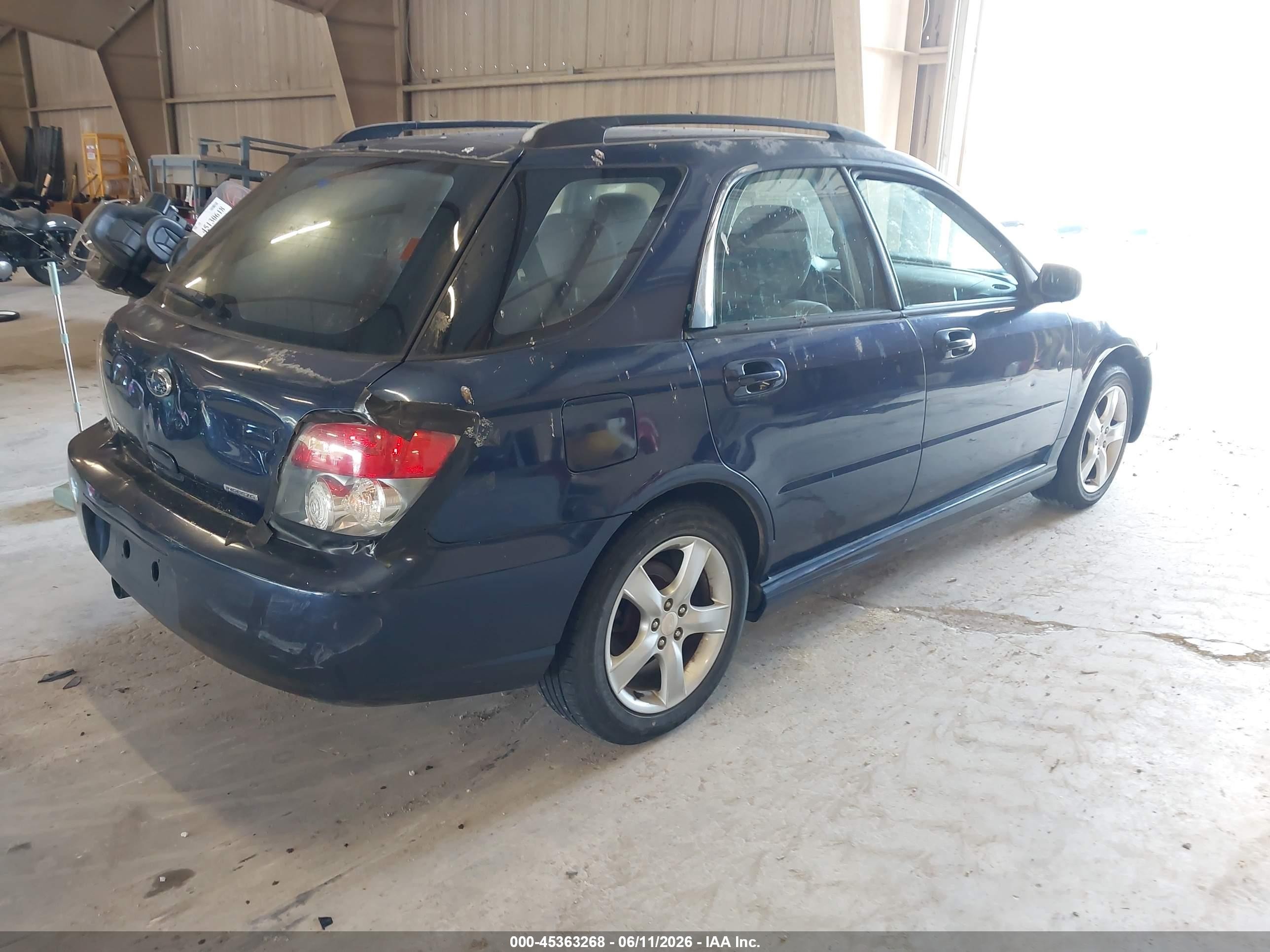 2006 Subaru Impreza 2.5i Синий vin: JF1GG676X6H802966