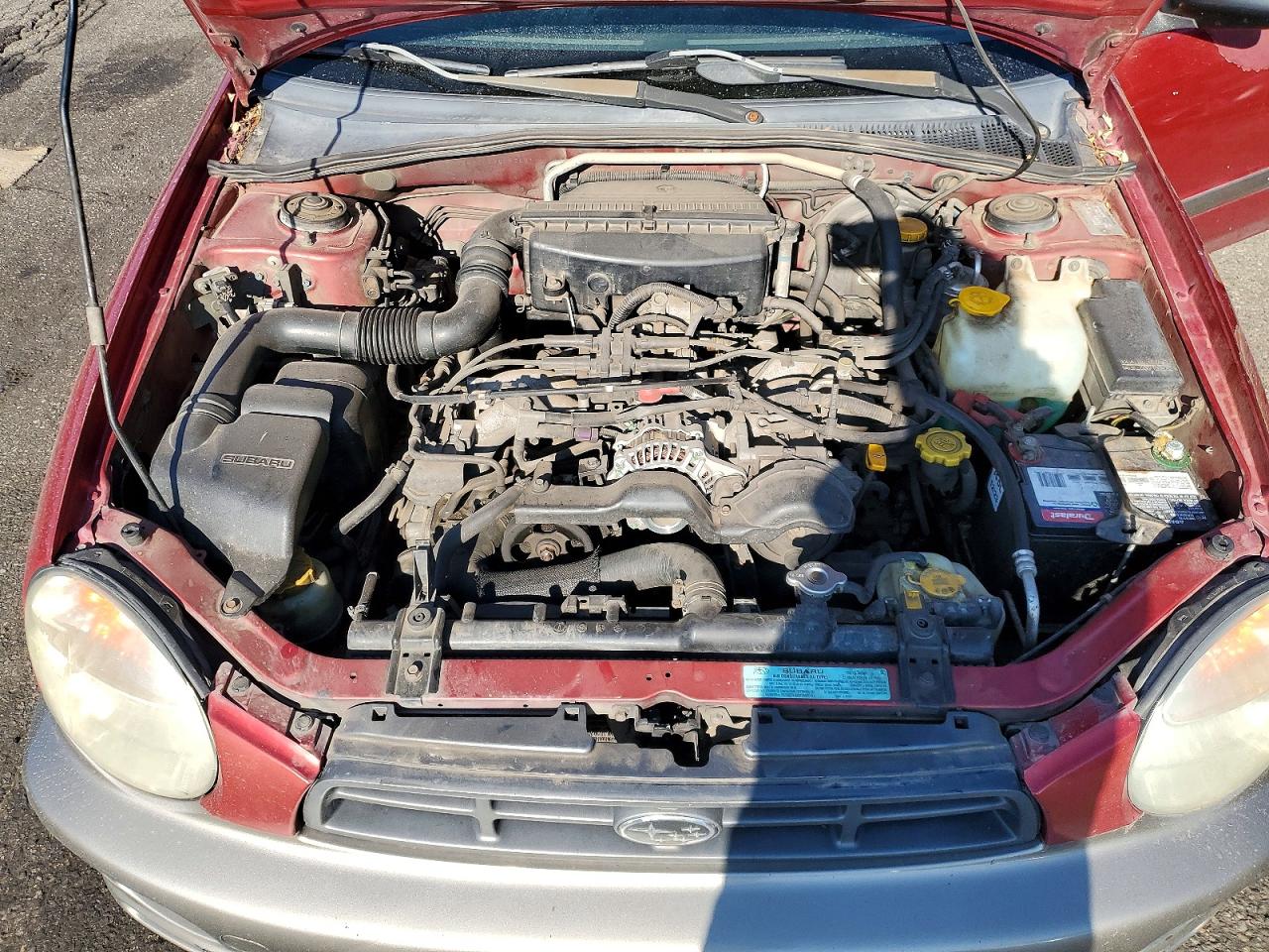 2002 Subaru Impreza Outback Sport Бордовый vin: JF1GG68502H804368