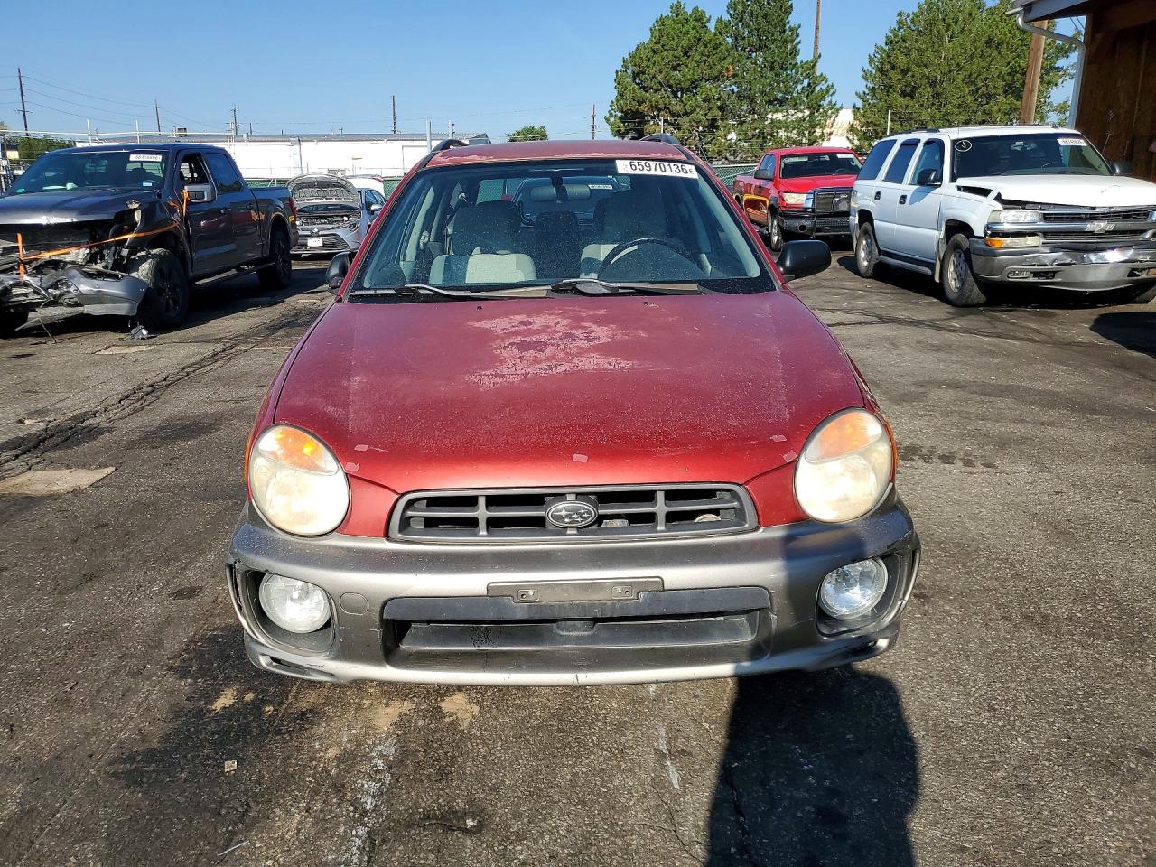 2002 Subaru Impreza Outback Sport Бордовый vin: JF1GG68502H804368