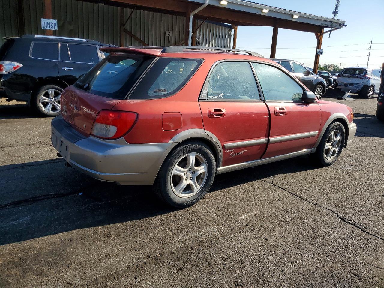 2002 Subaru Impreza Outback Sport Бордовый vin: JF1GG68502H804368