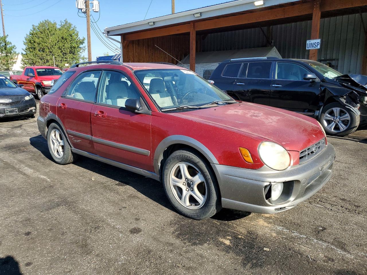 2002 Subaru Impreza Outback Sport Бордовый vin: JF1GG68502H804368