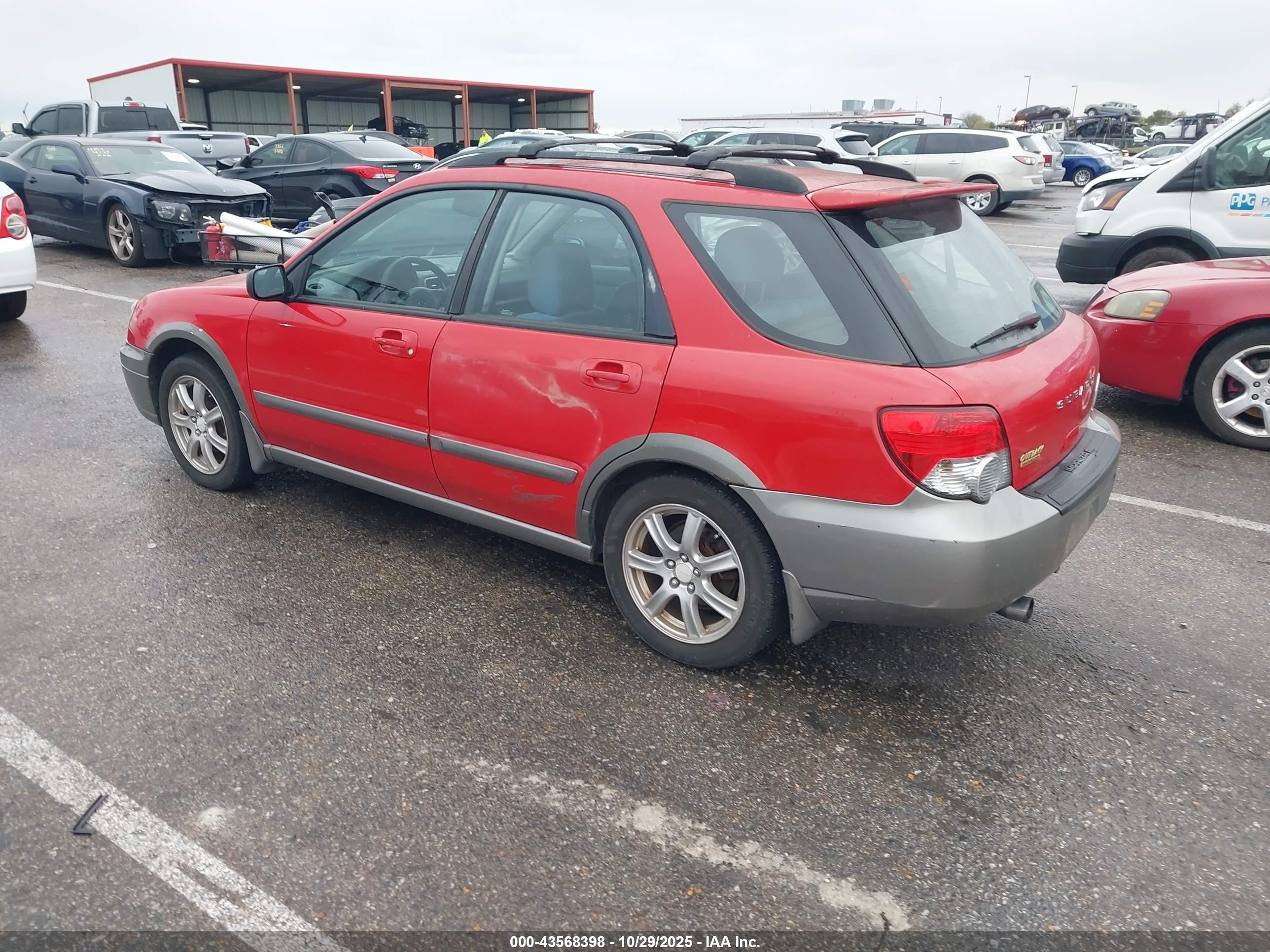 2005 Subaru Impreza Outback Sport Base W/special Edition Red vin: JF1GG68505H804584
