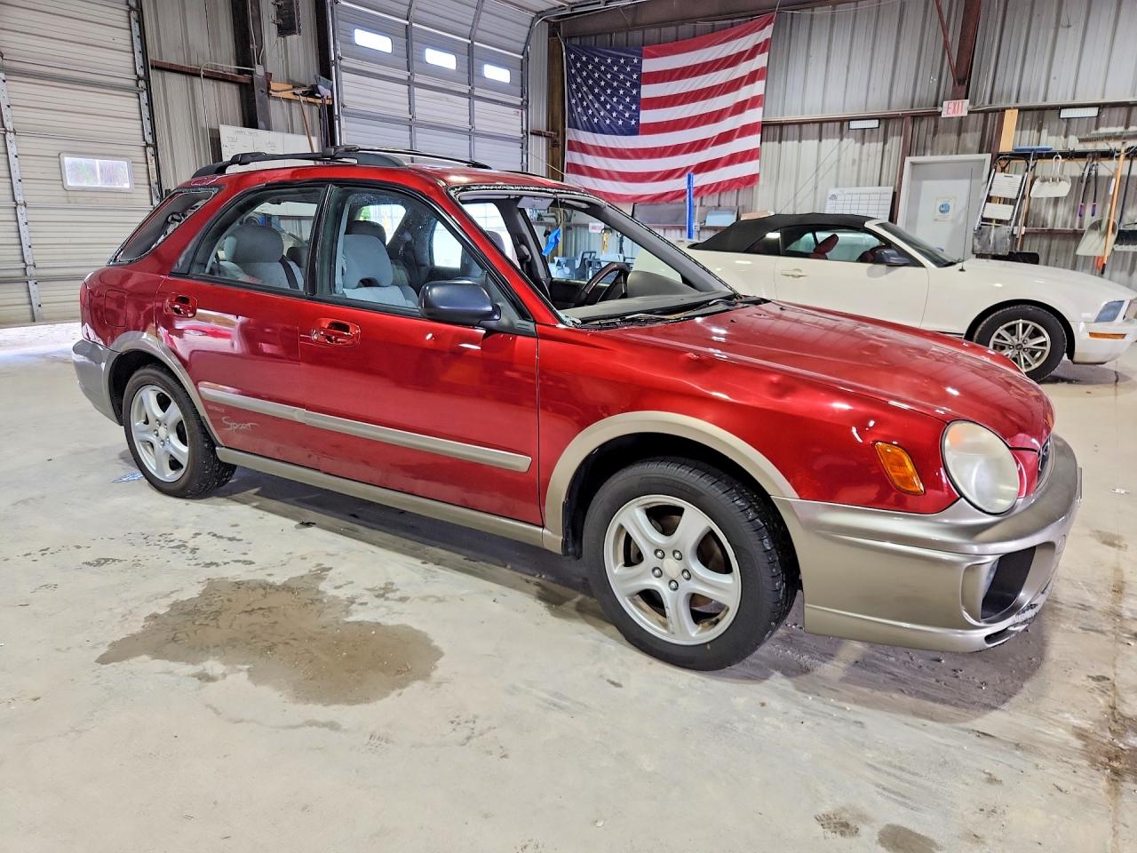 2002 Subaru Impreza Outback Sport Бордовый vin: JF1GG68512G825638