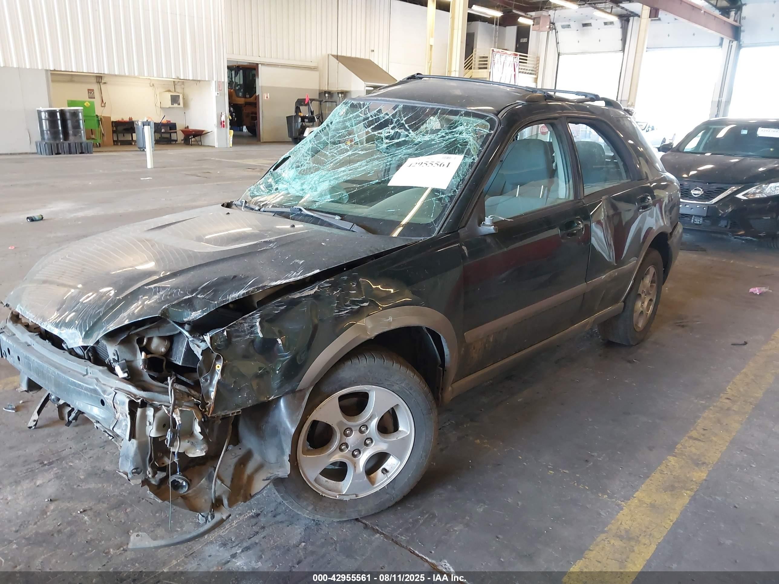 2005 Subaru Impreza Outback Sport   Green vin: JF1GG68515G811310