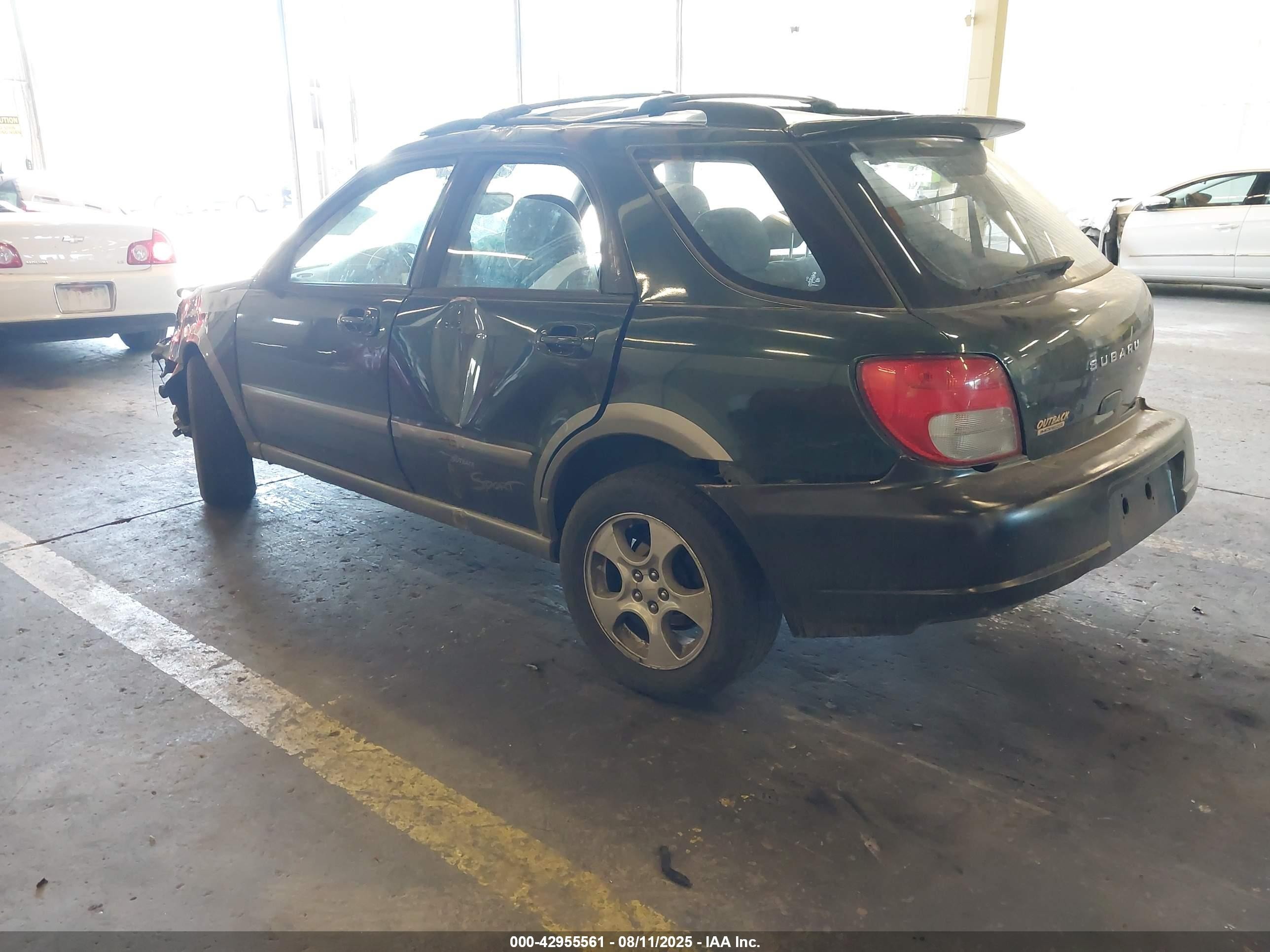 2005 Subaru Impreza Outback Sport   Green vin: JF1GG68515G811310