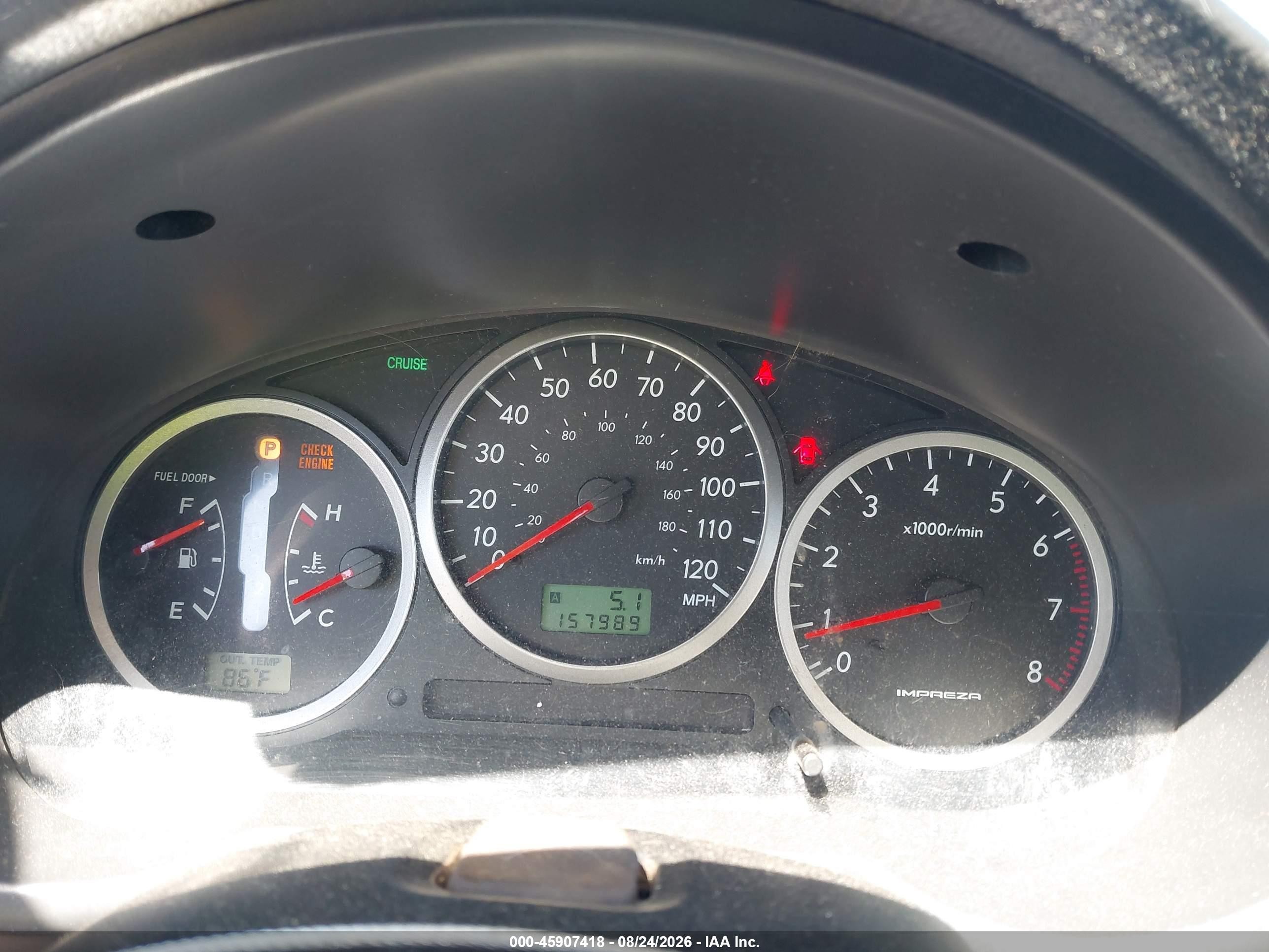 2005 Subaru Impreza Outback Sport Base W/special Edition Blue vin: JF1GG68515H803489
