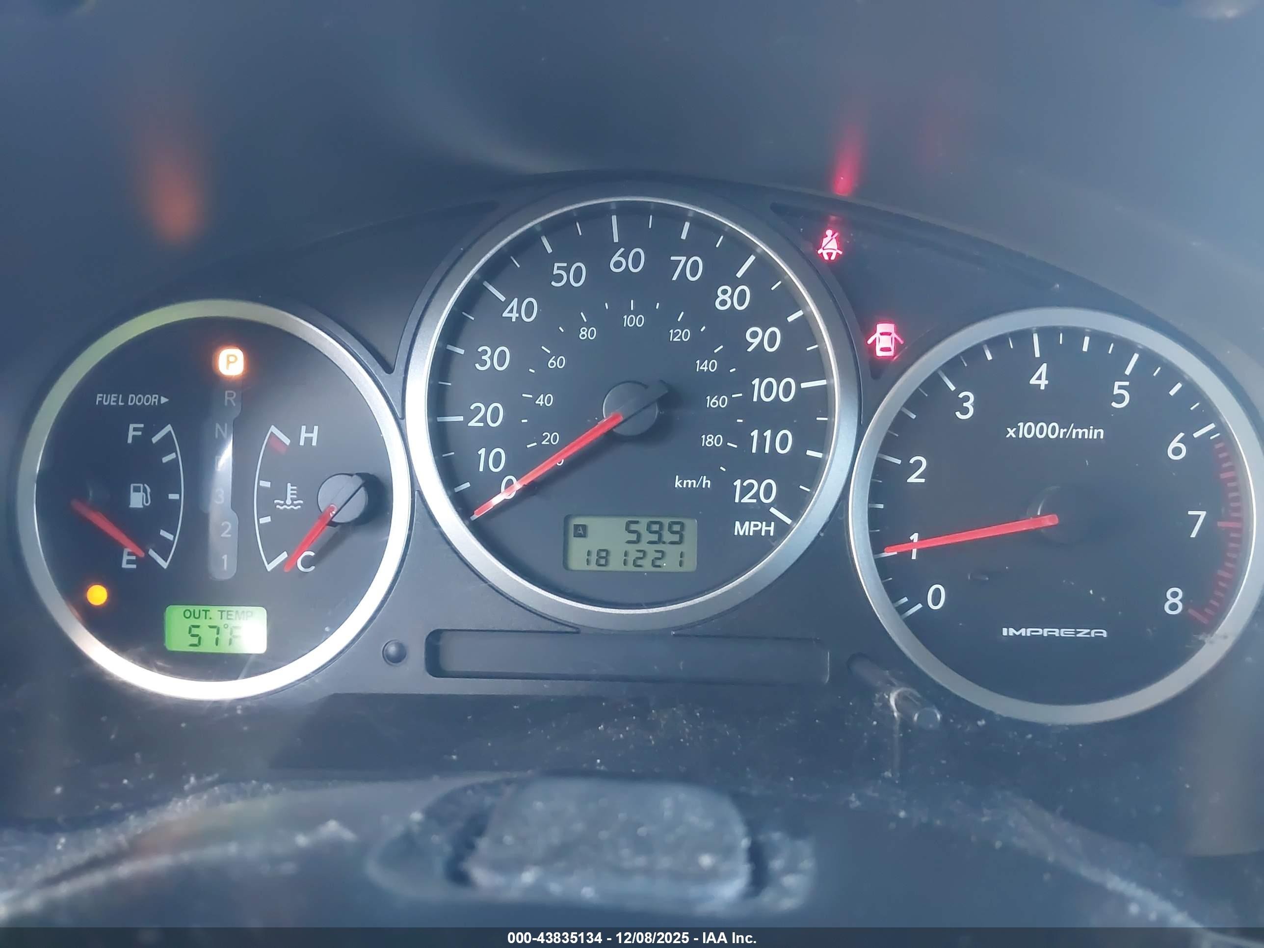 2005 Subaru Impreza Outback Sport Base W/special Edition Green vin: JF1GG68515H804514