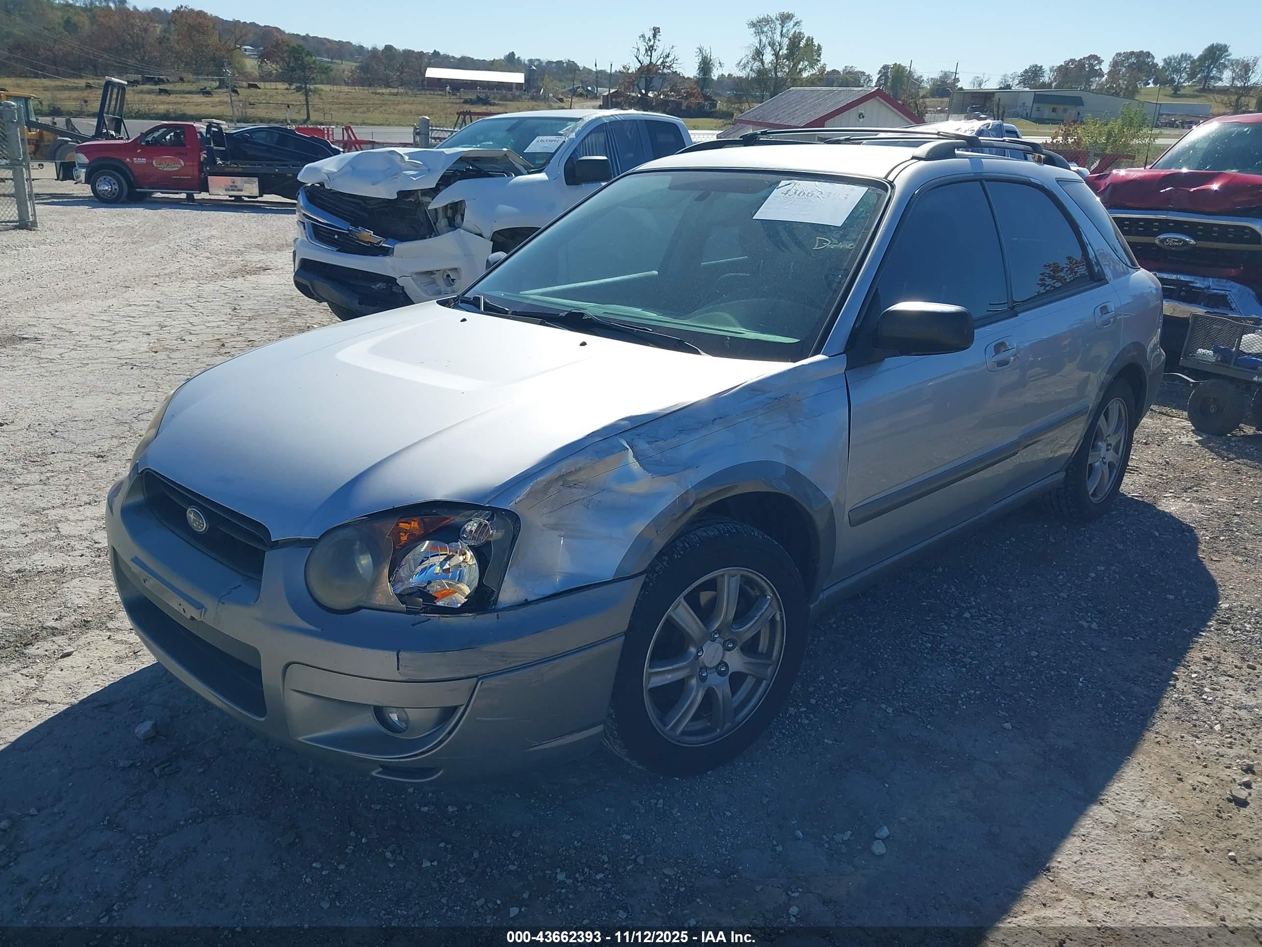 2005 Subaru Impreza Outback Sport Base W/special Edition Silver vin: JF1GG68515H814606