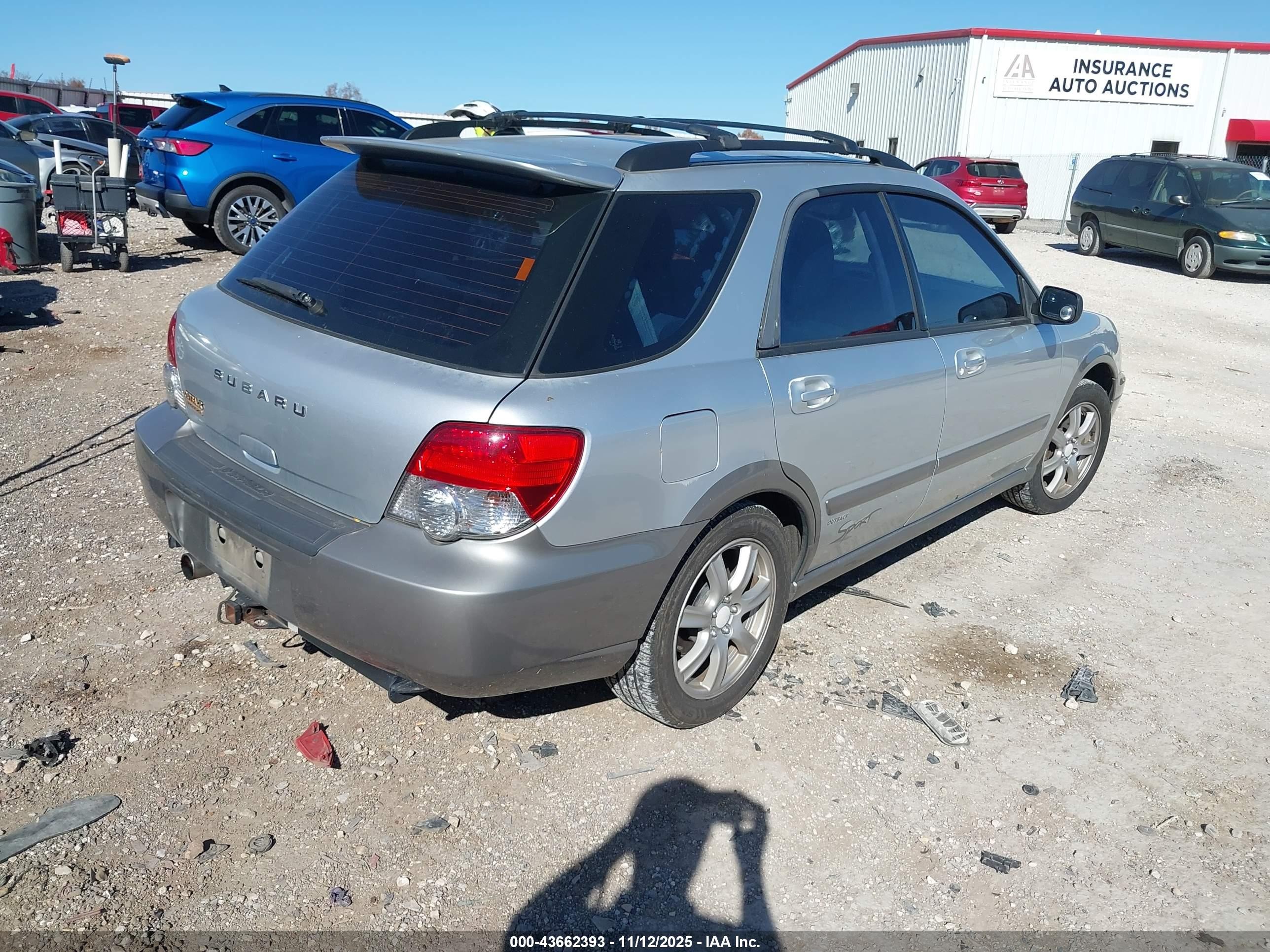 2005 Subaru Impreza Outback Sport Base W/special Edition Silver vin: JF1GG68515H814606