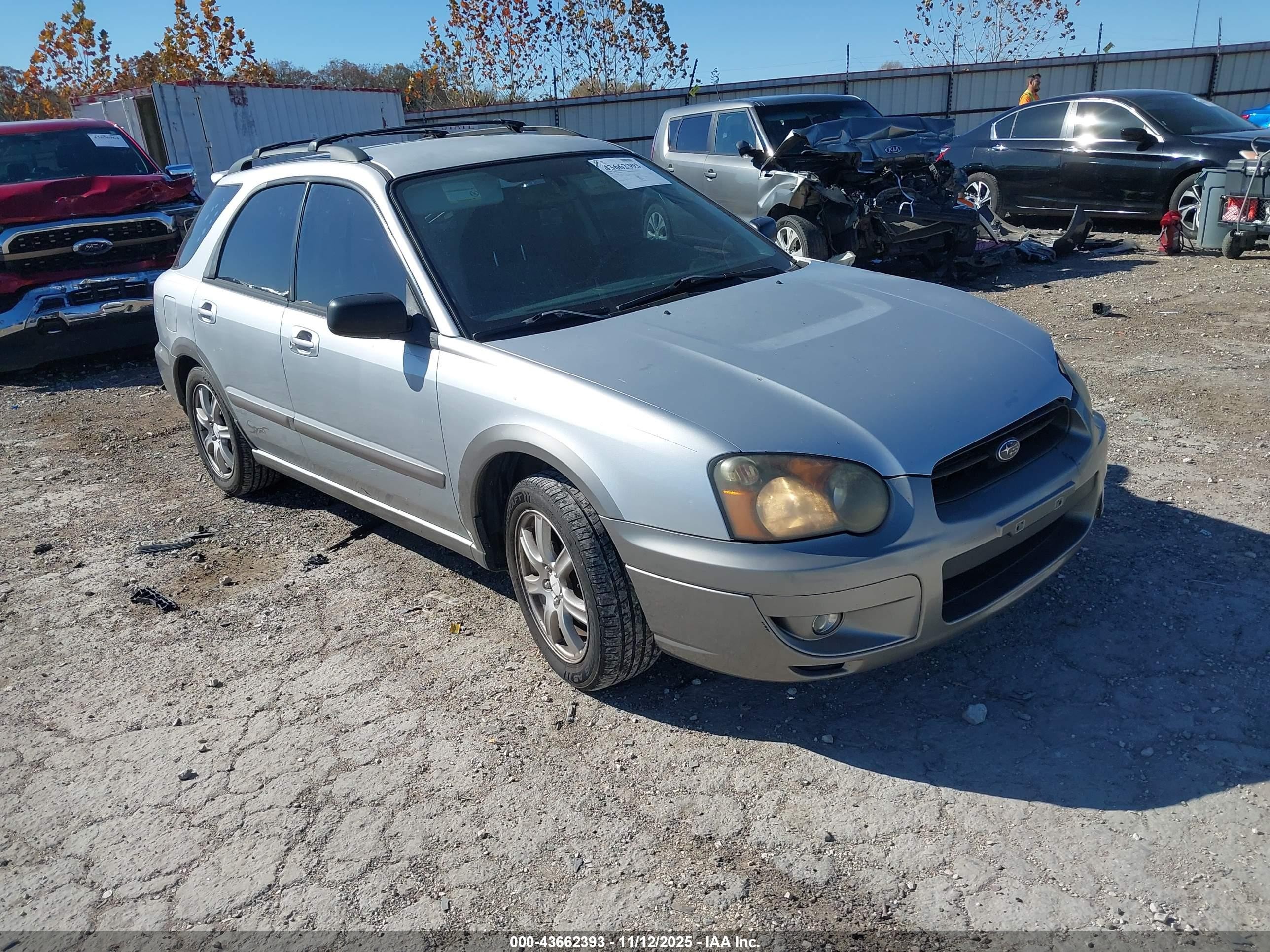 2005 Subaru Impreza Outback Sport Base W/special Edition Silver vin: JF1GG68515H814606