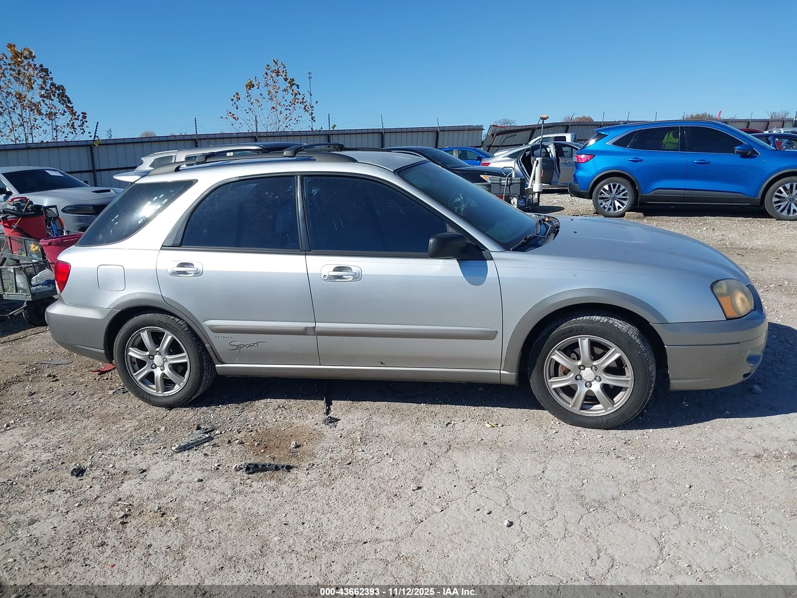 2005 Subaru Impreza Outback Sport Base W/special Edition Silver vin: JF1GG68515H814606