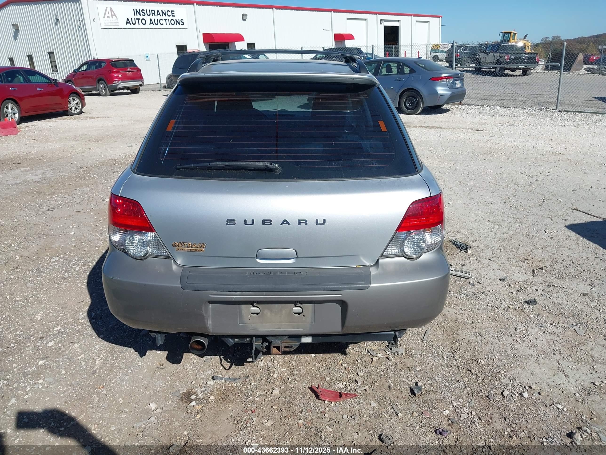 2005 Subaru Impreza Outback Sport Base W/special Edition Silver vin: JF1GG68515H814606