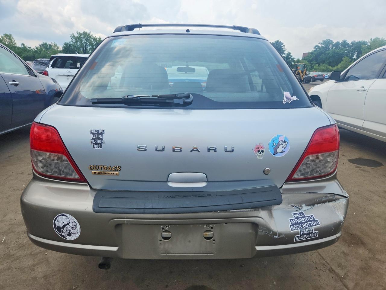 2003 Subaru Impreza Outback Sport Silver vin: JF1GG68533H812286