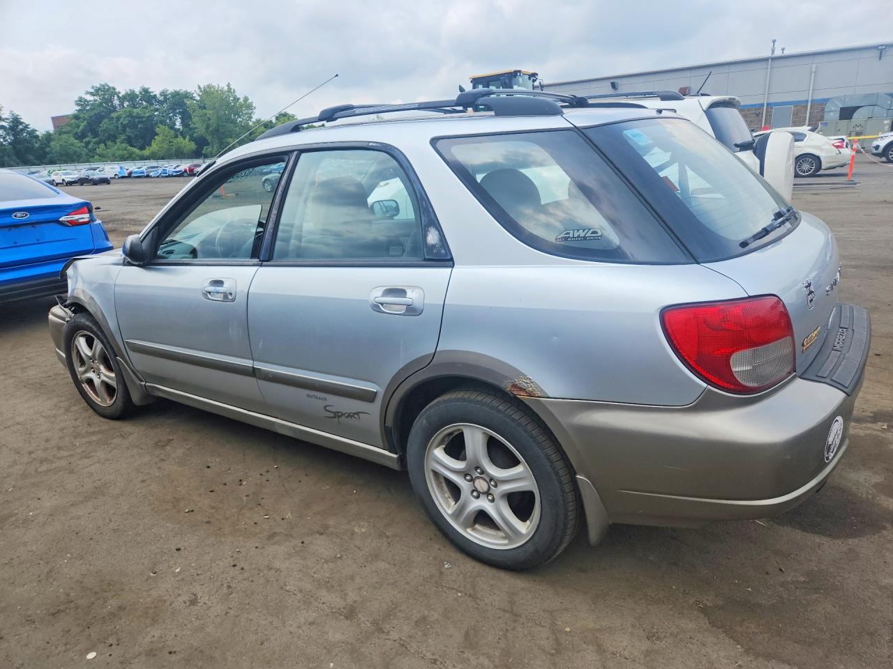 2003 Subaru Impreza Outback Sport Silver vin: JF1GG68533H812286